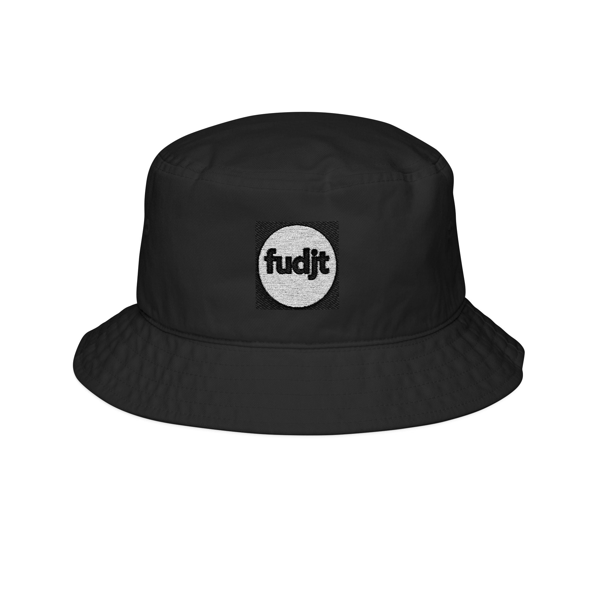 Black Square fudjt Circle Embroidered Bucket Hat | 3 Colors