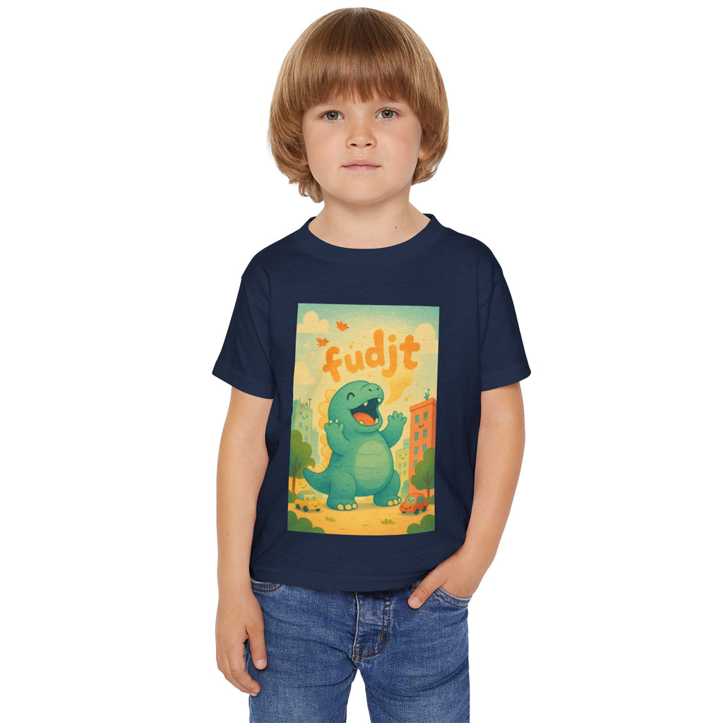 fudjt Toddler Tee with Dino Joy Design | 6 Colors