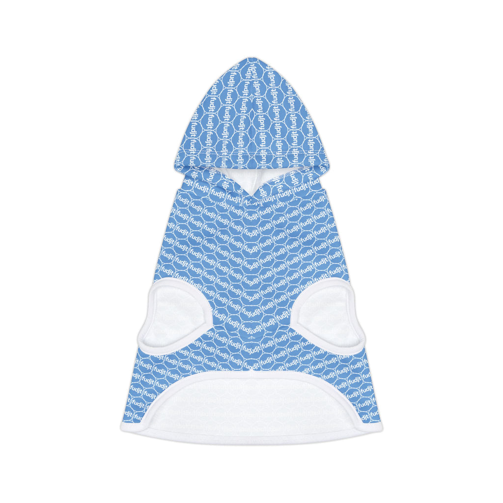 Light Blue fudjt Pet Hoodie | Unbroken Chain 1.25 | 7 Sizes