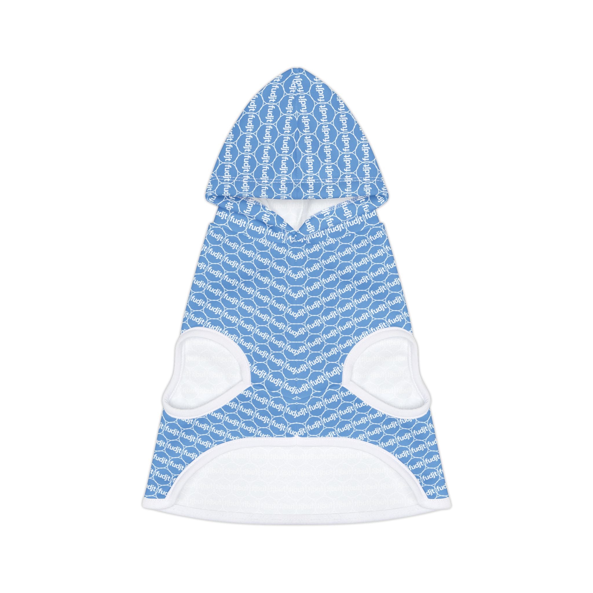 Light Blue fudjt Pet Hoodie | Unbroken Chain 1.25 | 7 Sizes