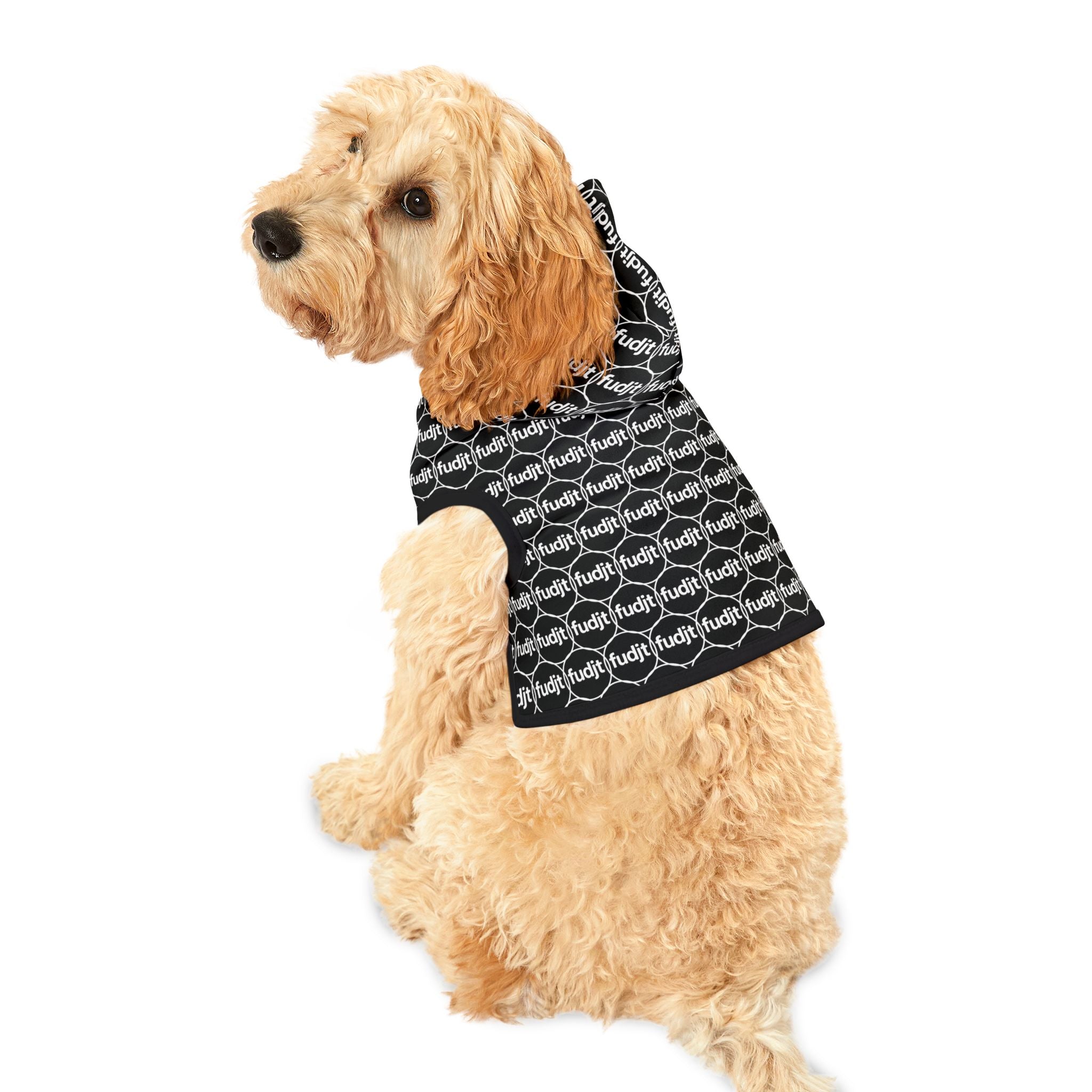Black fudjt Pet Hoodie | Unbroken Chain 2.5 | 7 Sizes