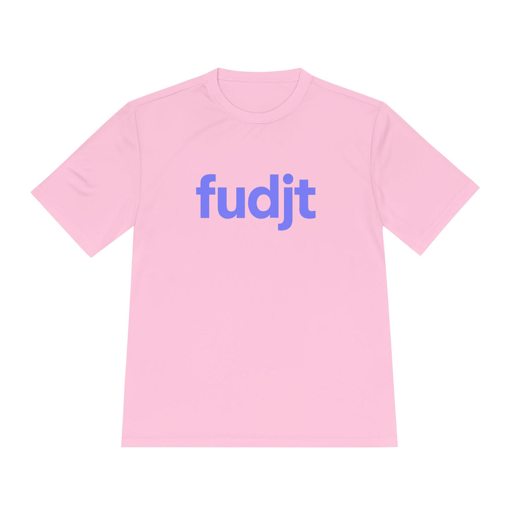 Light Blue fudjt design Moisture Wicking Performance Tee | 13 Colors