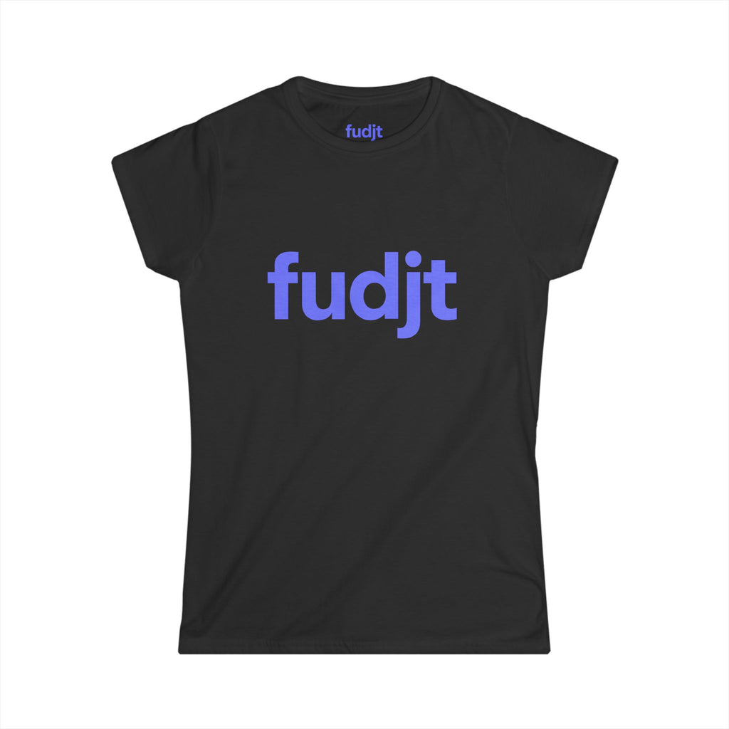 Women's Light Blue fudjt logo Comfy Stylie Tee | 12 Colors