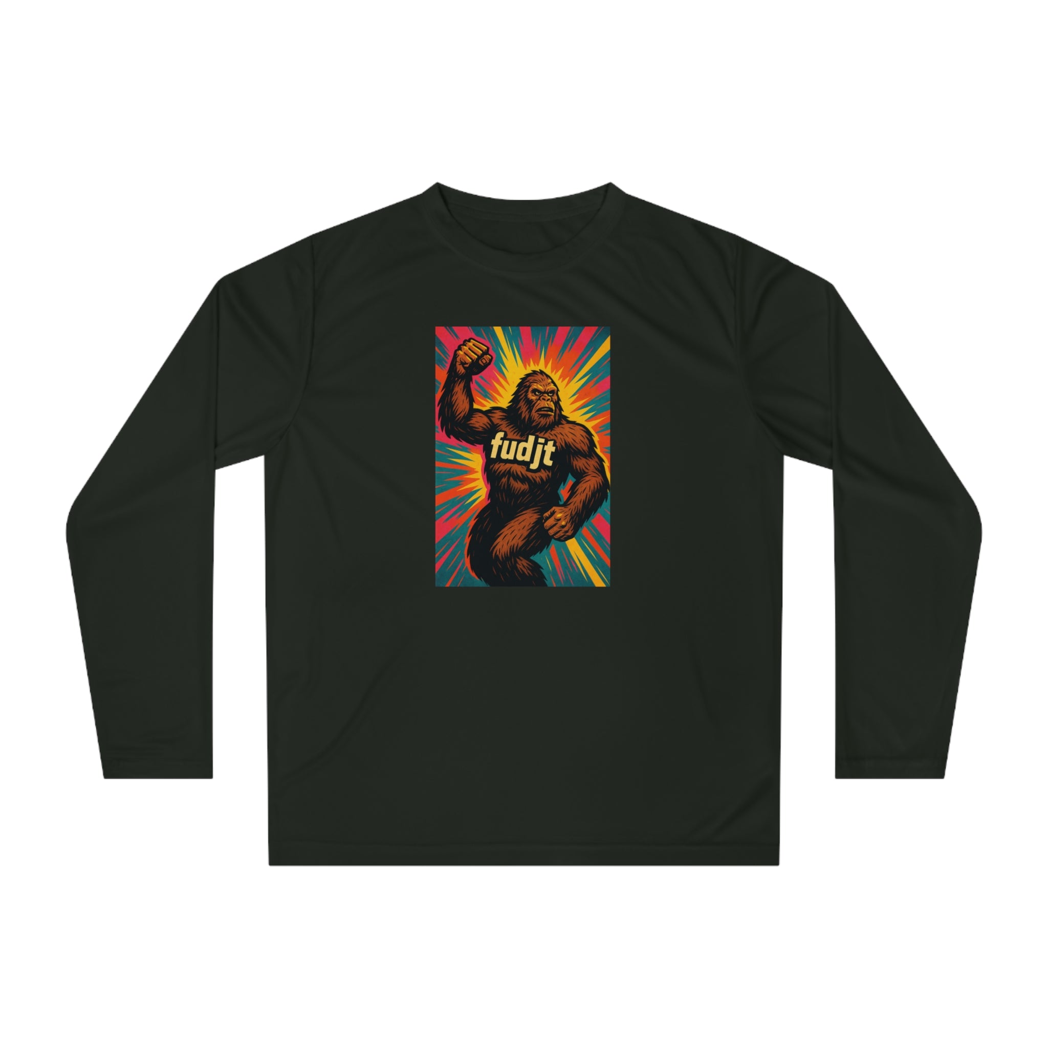 Sasquatch Salute Long Sleeve fudjt Performance Tee | 5 Colors