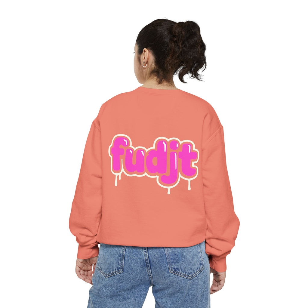 Rebel Loon fudjt Retro Wildlife Crewneck, Bold Pink Drip Backside | 14 Colors