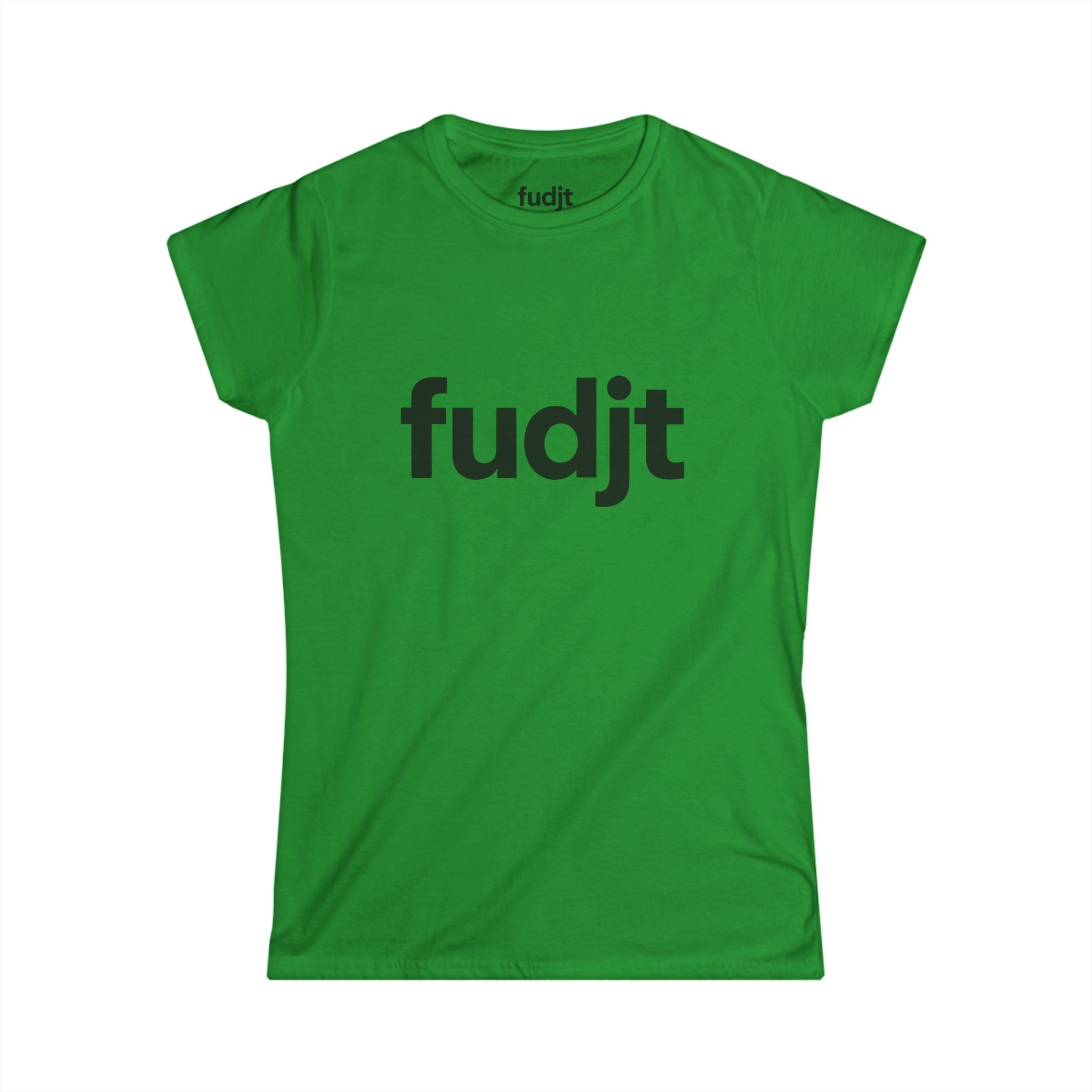 Women's Black fudjt logo Comfy Stylie Tee | 12 Colors