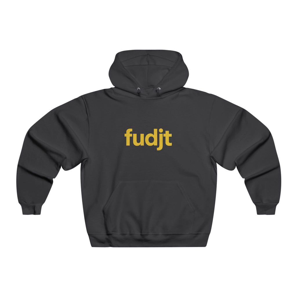 fudjt Hooded Sweatshirt | Gold Logo, Super Cozy Hoodie | 8 Colors