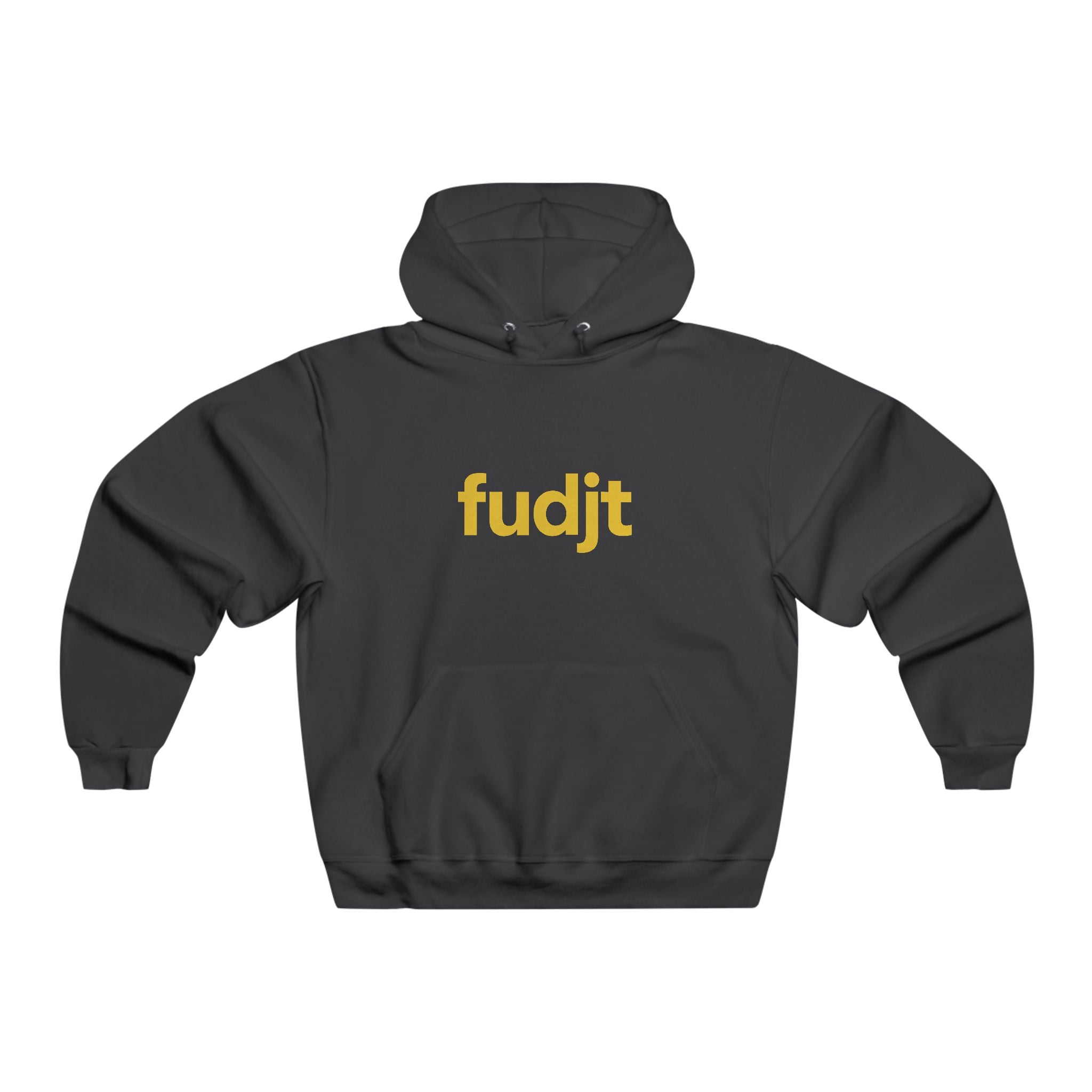 fudjt Hooded Sweatshirt | Gold Logo, Super Cozy Hoodie | 8 Colors