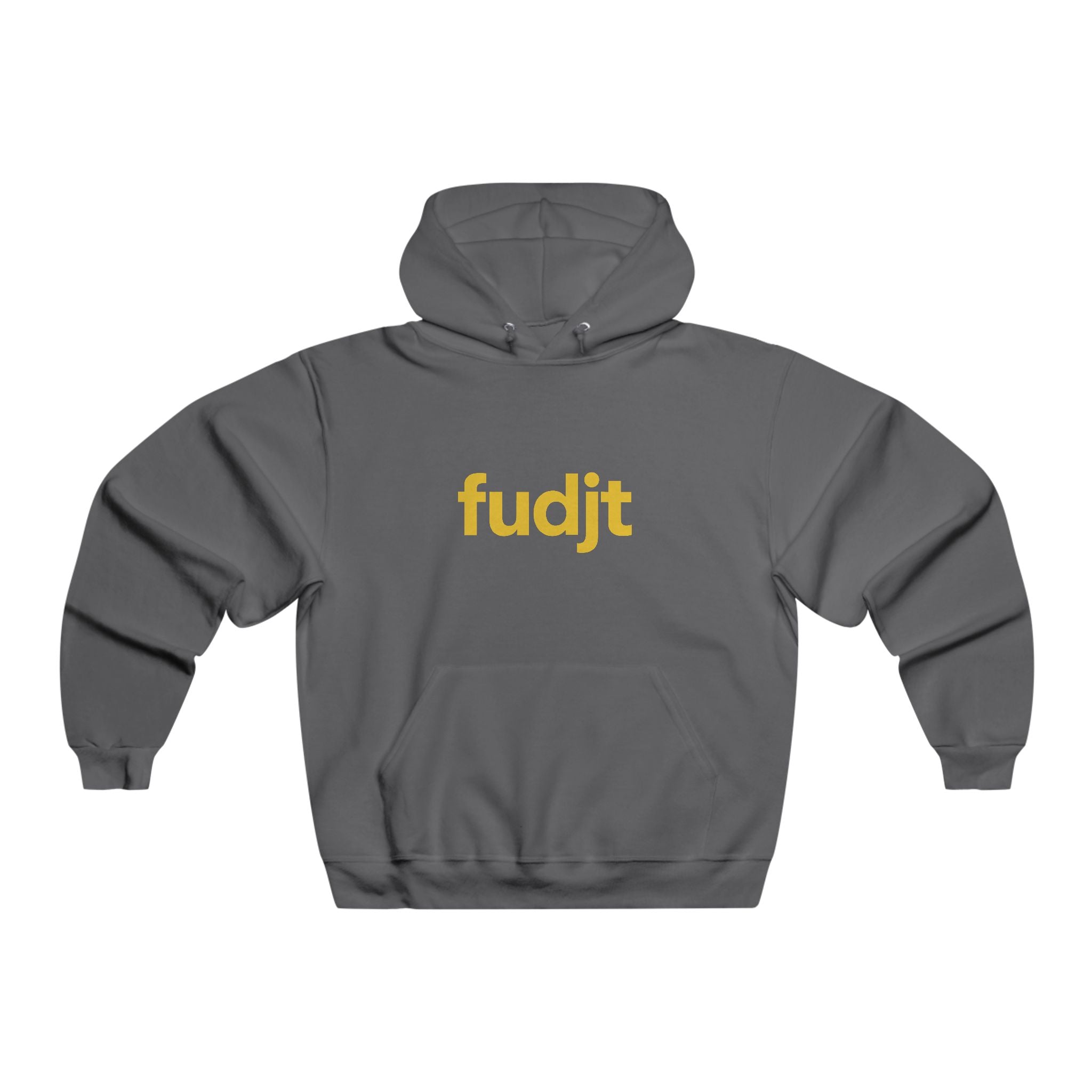 fudjt Hooded Sweatshirt | Gold Logo, Super Cozy Hoodie | 8 Colors