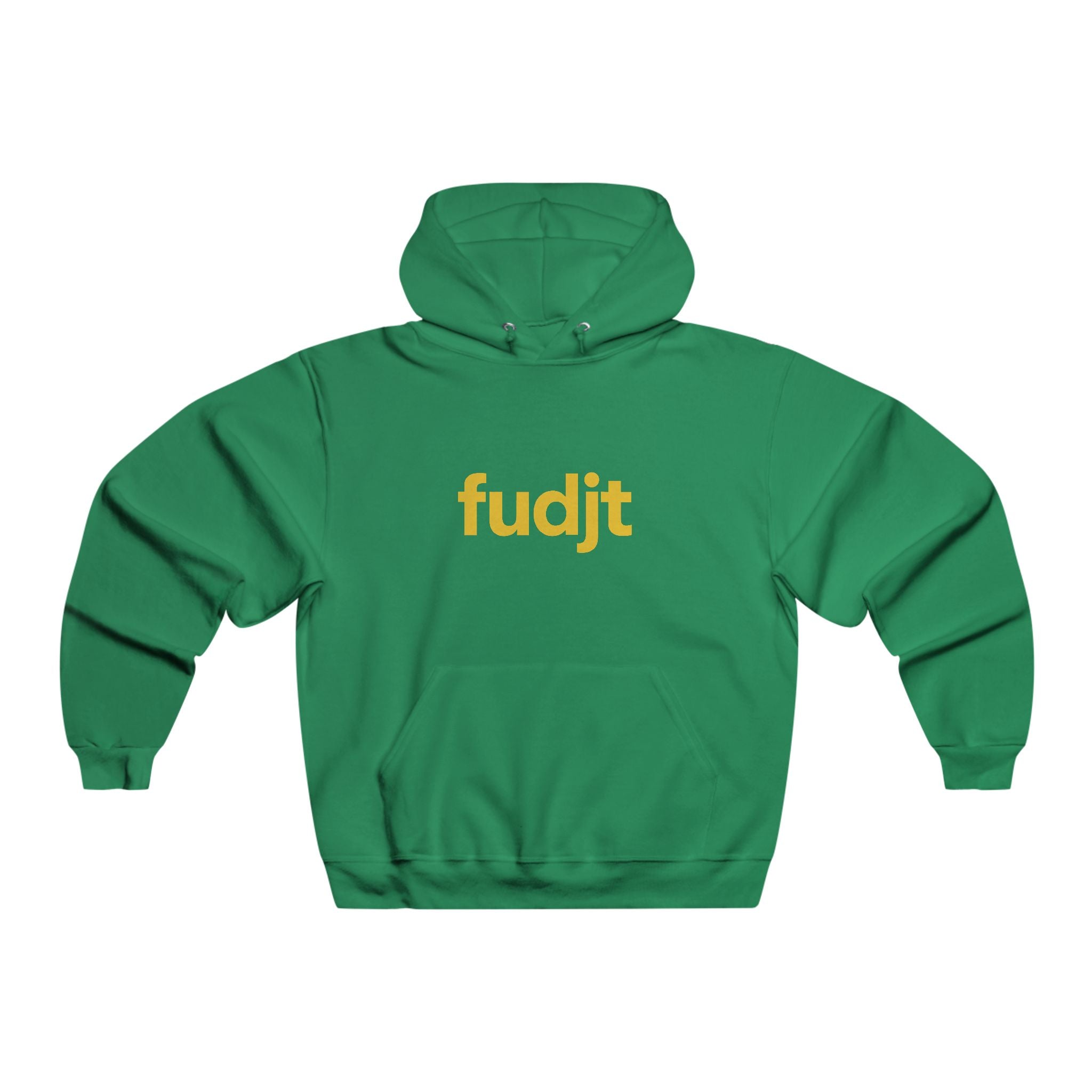 fudjt Hooded Sweatshirt | Gold Logo, Super Cozy Hoodie | 8 Colors