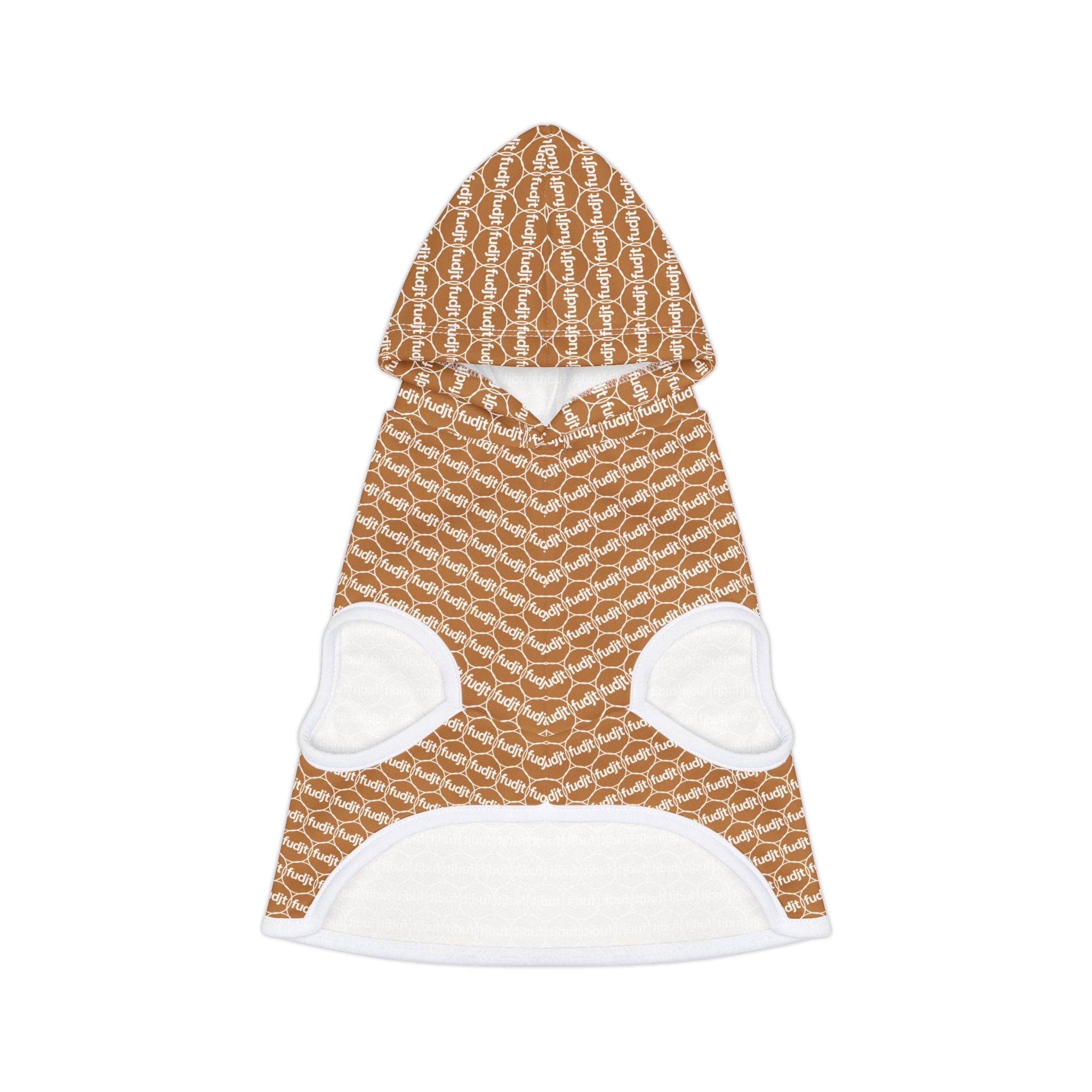 Light Brown fudjt Pet Hoodie | Unbroken Chain 1.25 | 7 Sizes