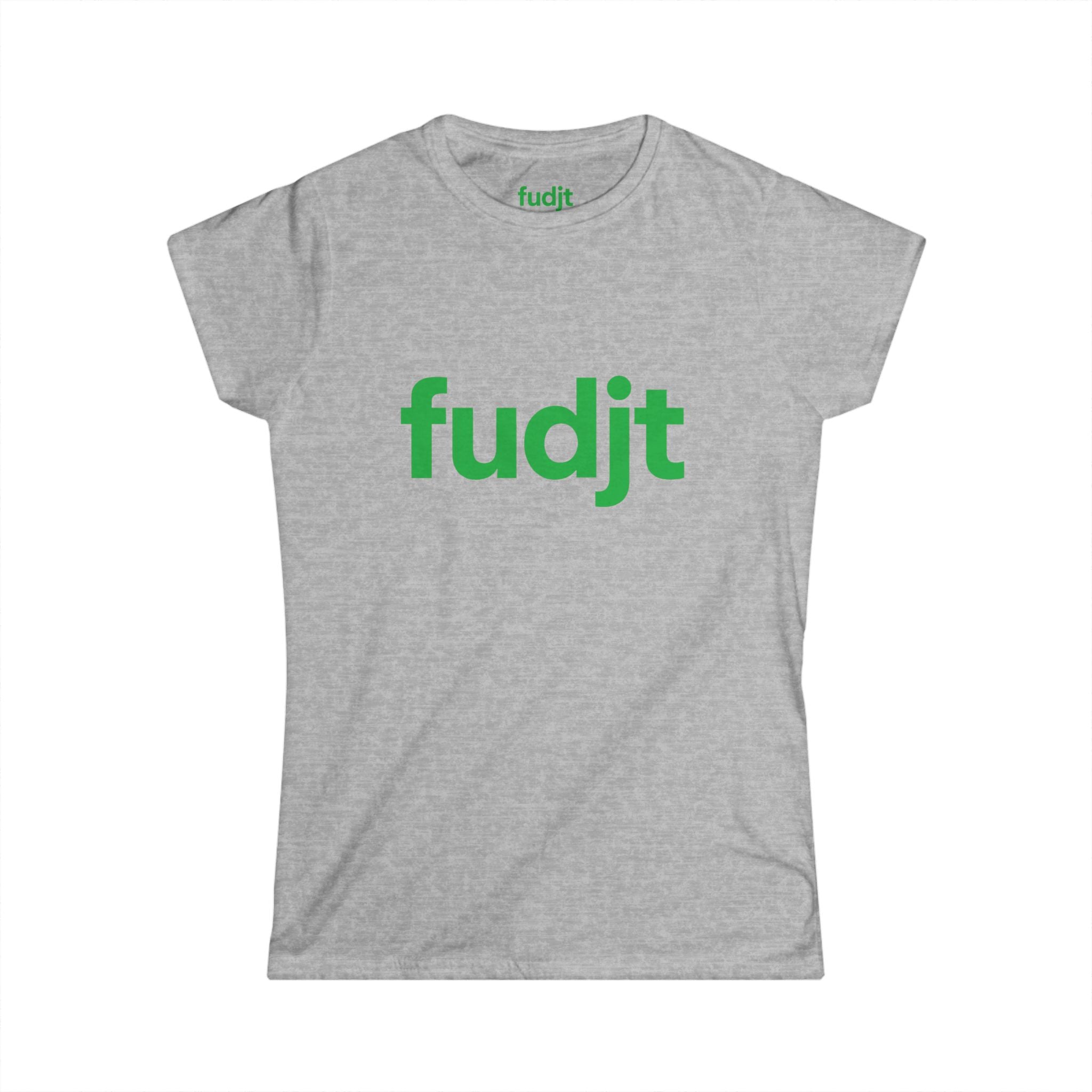 Women's Green fudjt logo Comfy Stylie Tee | 12 Colors