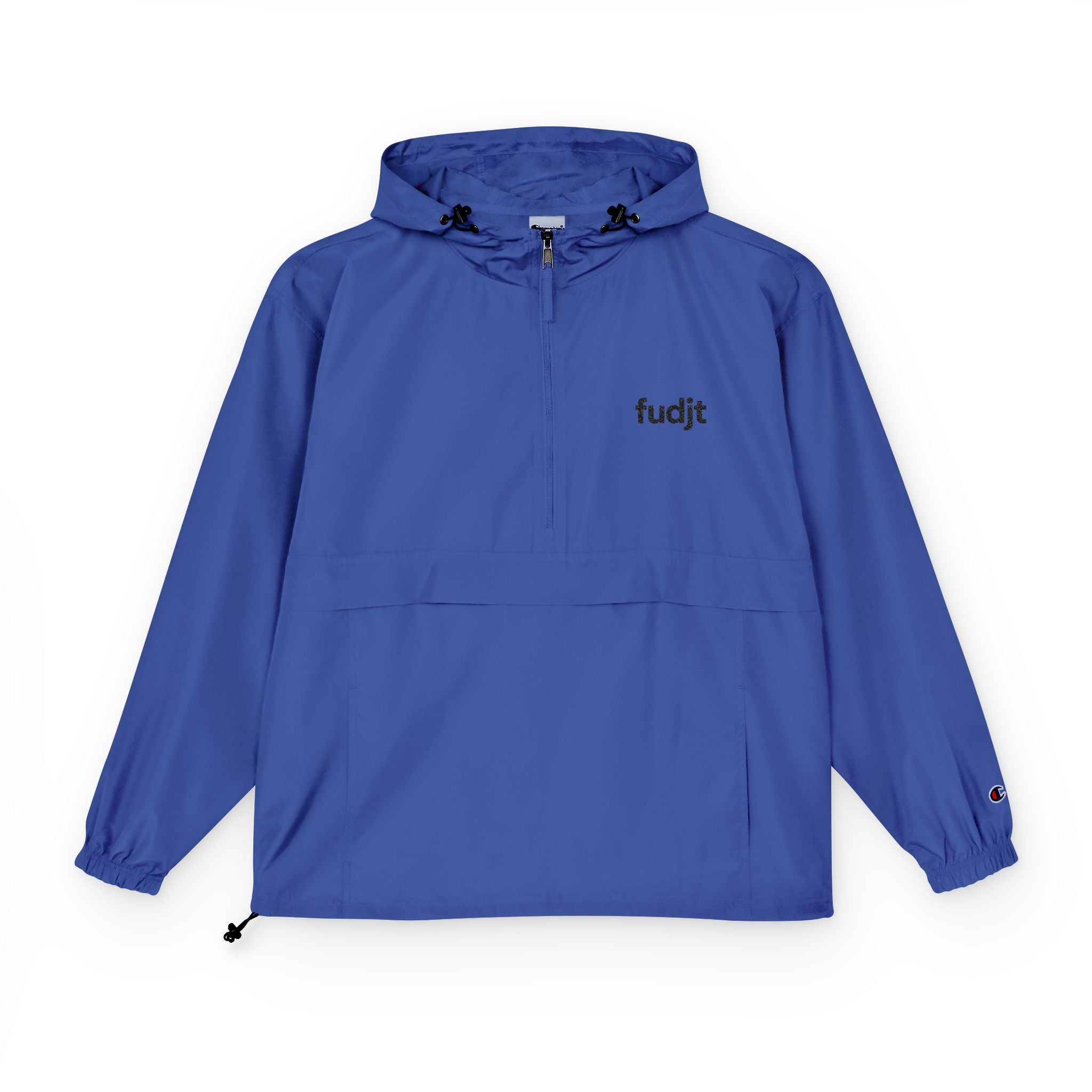 Packable Black fudjt logo Anorak Jacket - Champion Unisex Adventure Wear | 7 Colors