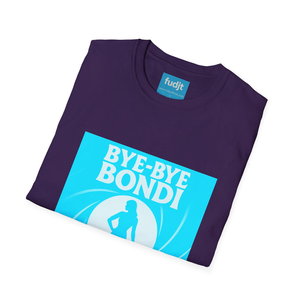 Bye-Bye Bondi | Blue Smoke Screen Retro fudjt Tee | 15 Colors