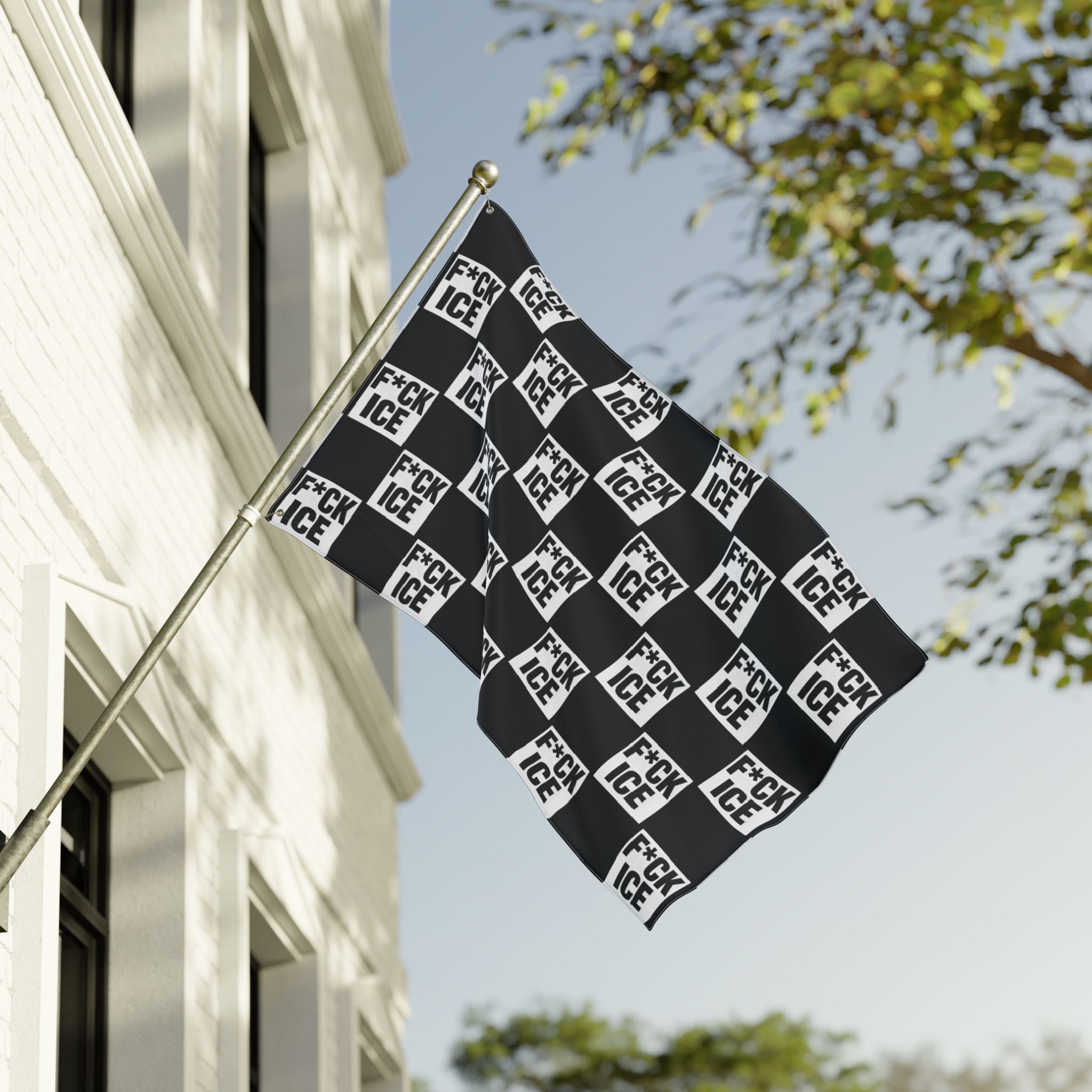 F*CK ICE Protest Flag | Black 36" x 60"