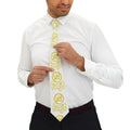 White BOLD Golden fudjt No Kings Necktie