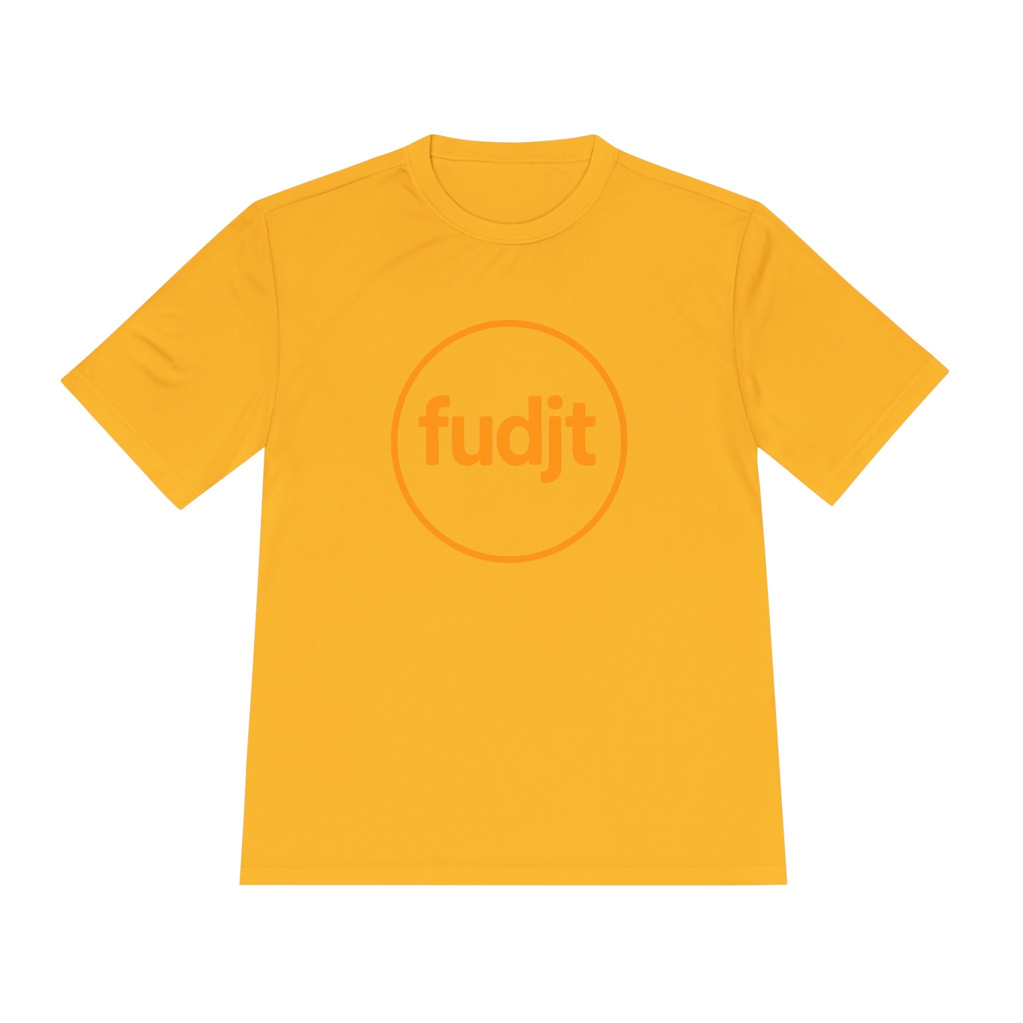Orange fudjt Circle Moisture Wicking Performance Tee | 12 Colors