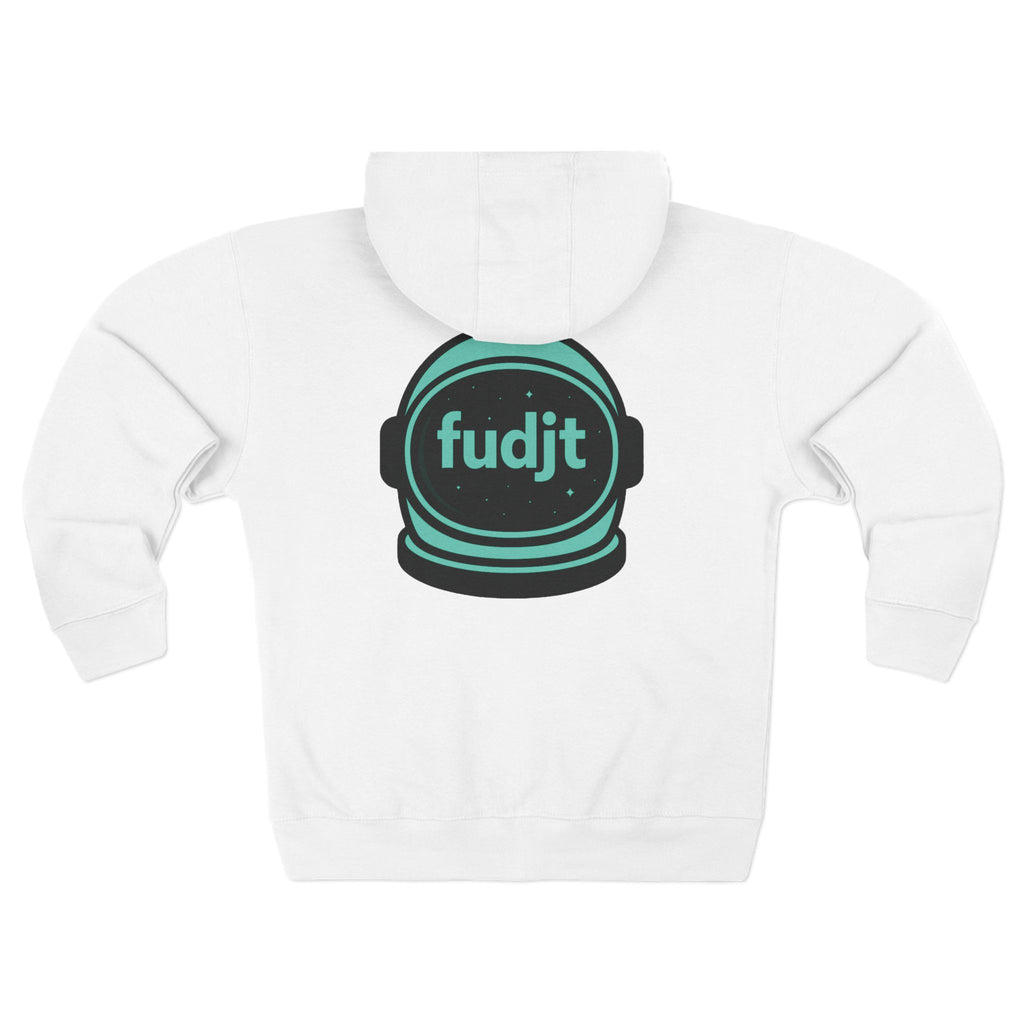 Zip Hoodie with Green Space fudjt | Front & Back Graphic | 9 Colors