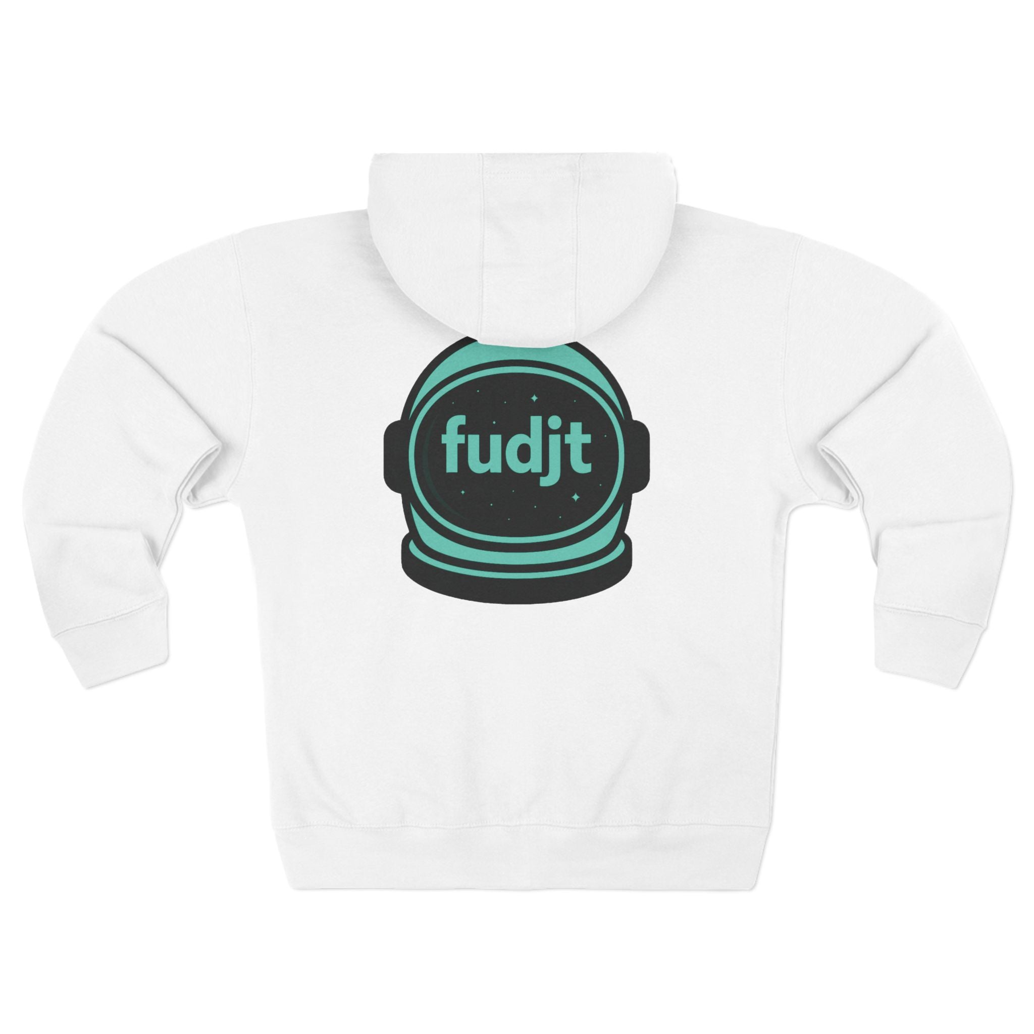 Zip Hoodie with Green Space fudjt | Front & Back Graphic | 9 Colors