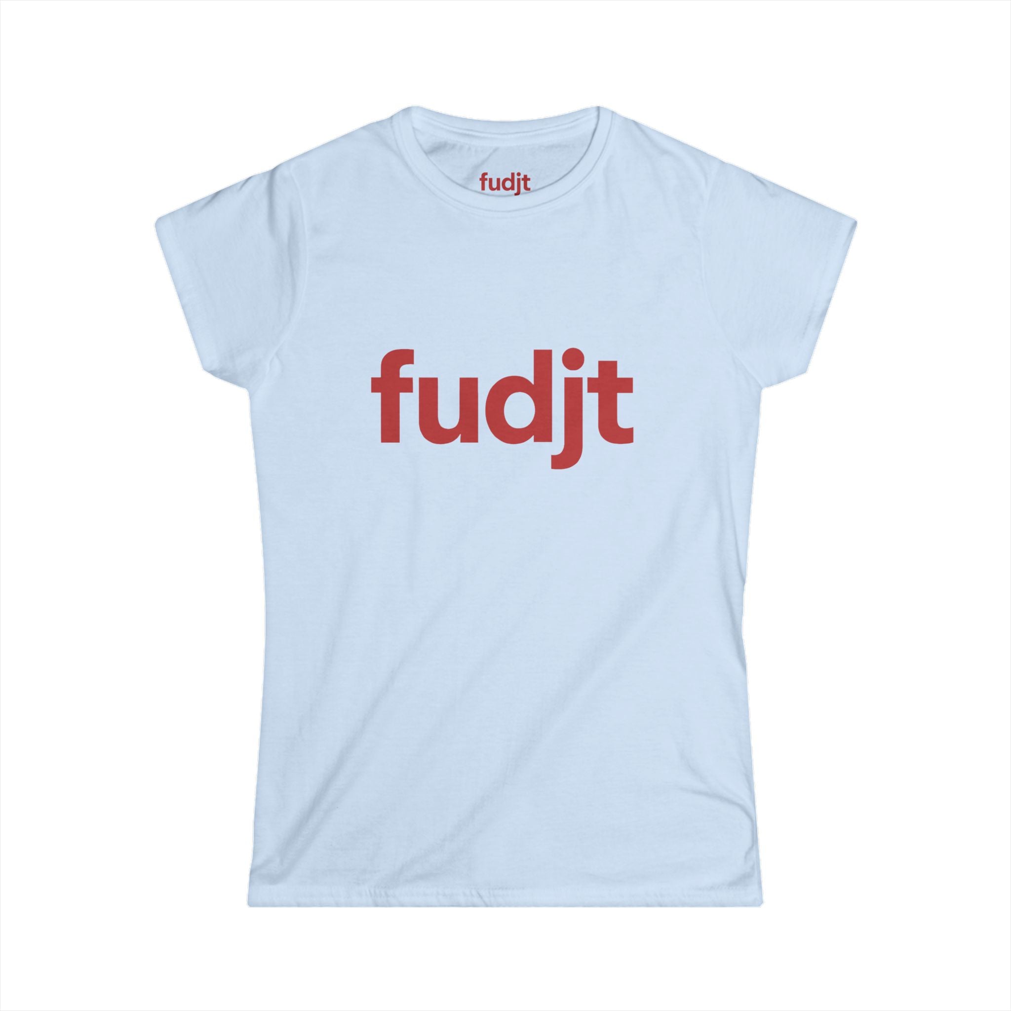 Women's Red fudjt logo Comfy Stylie Tee | 11 Colors