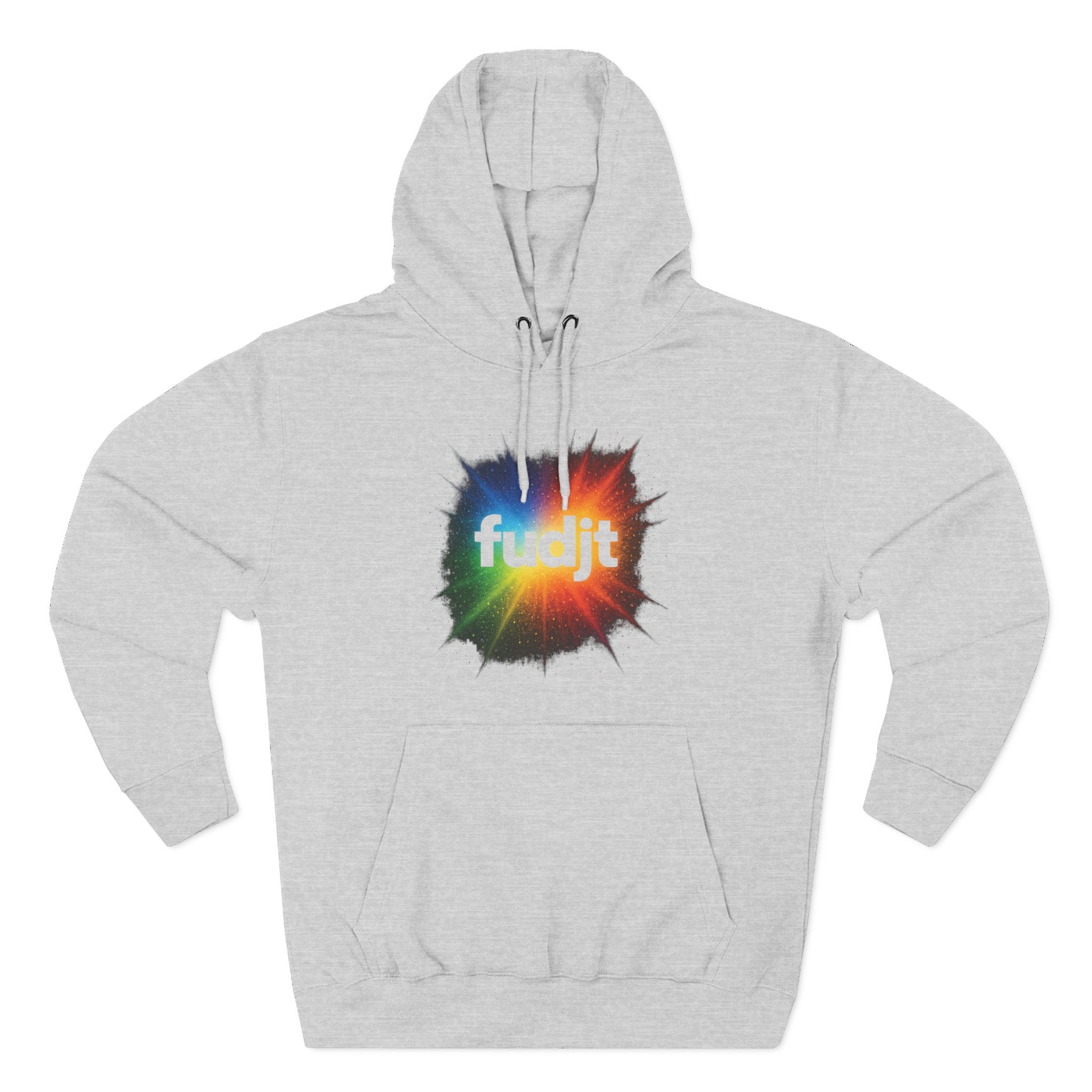 fudjt Burst of Empowerment Hoodie – Premium Fleece Pullover with Explosion of Color | 14 Colors