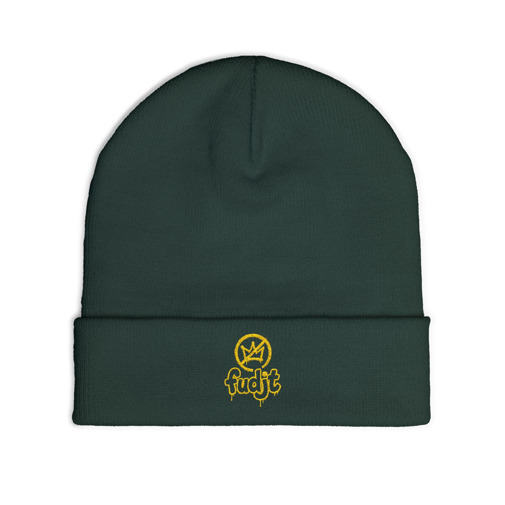 fudjt No Kings Knit Beanie | Gold Embroidery | 6 Colors