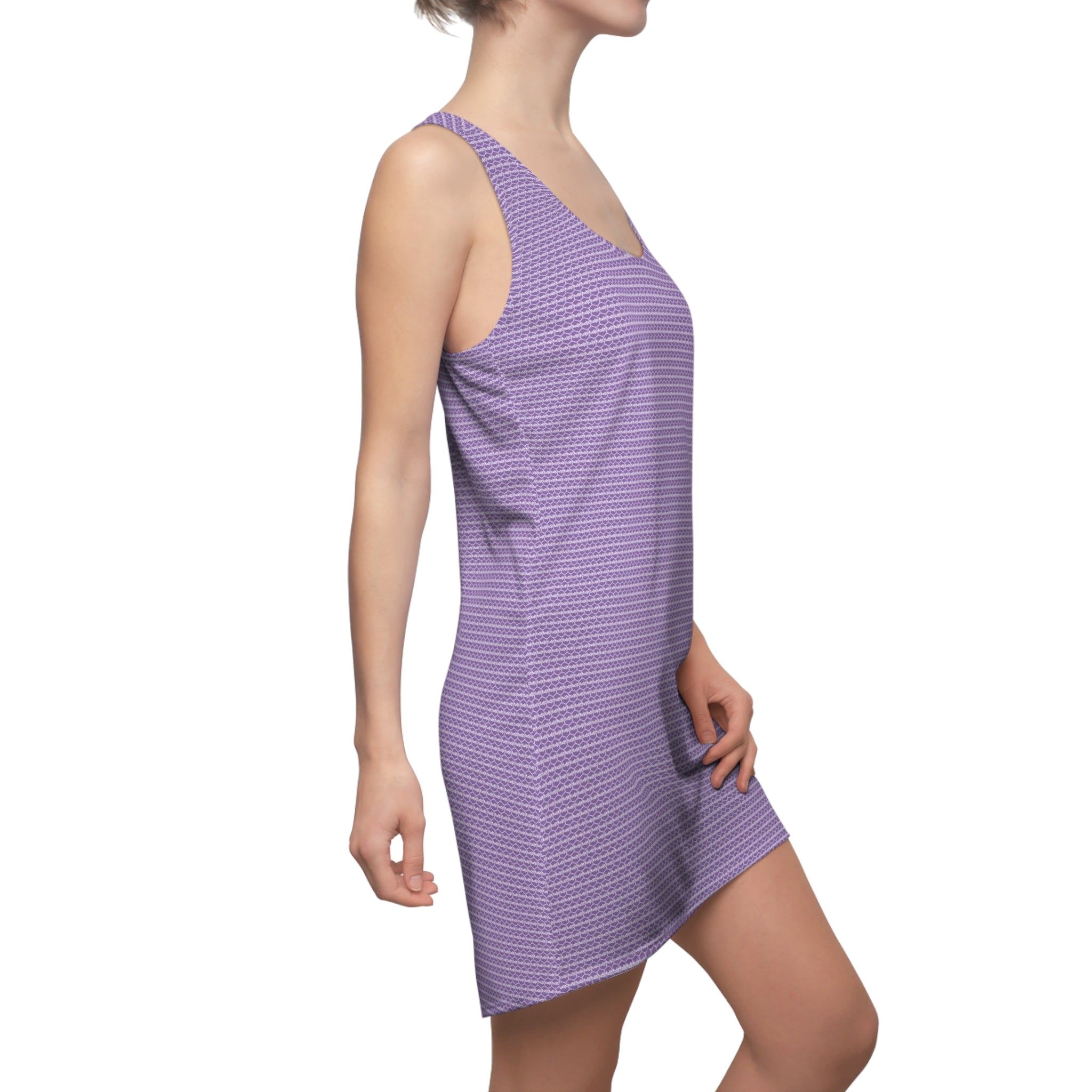 Light Purple fudjt Unbroken Chain .5 Chic Racerback Dress