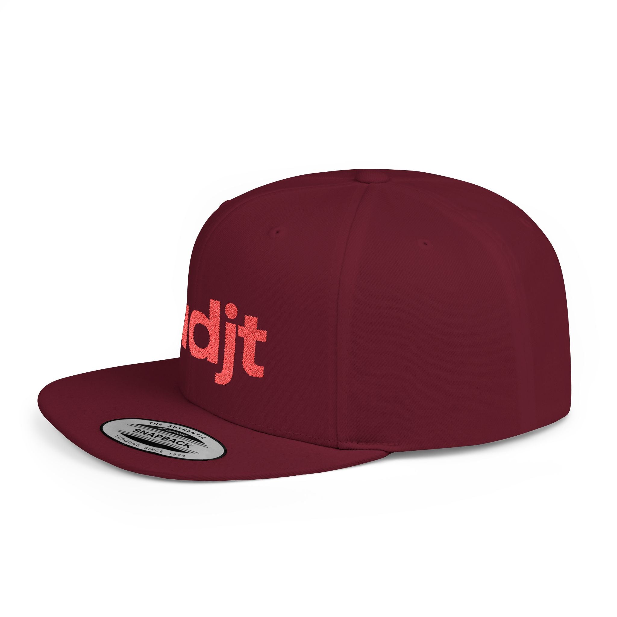 Stylish Flat Bill Snapback Red fudjt Streetwear Logo Cap | 12 Colors
