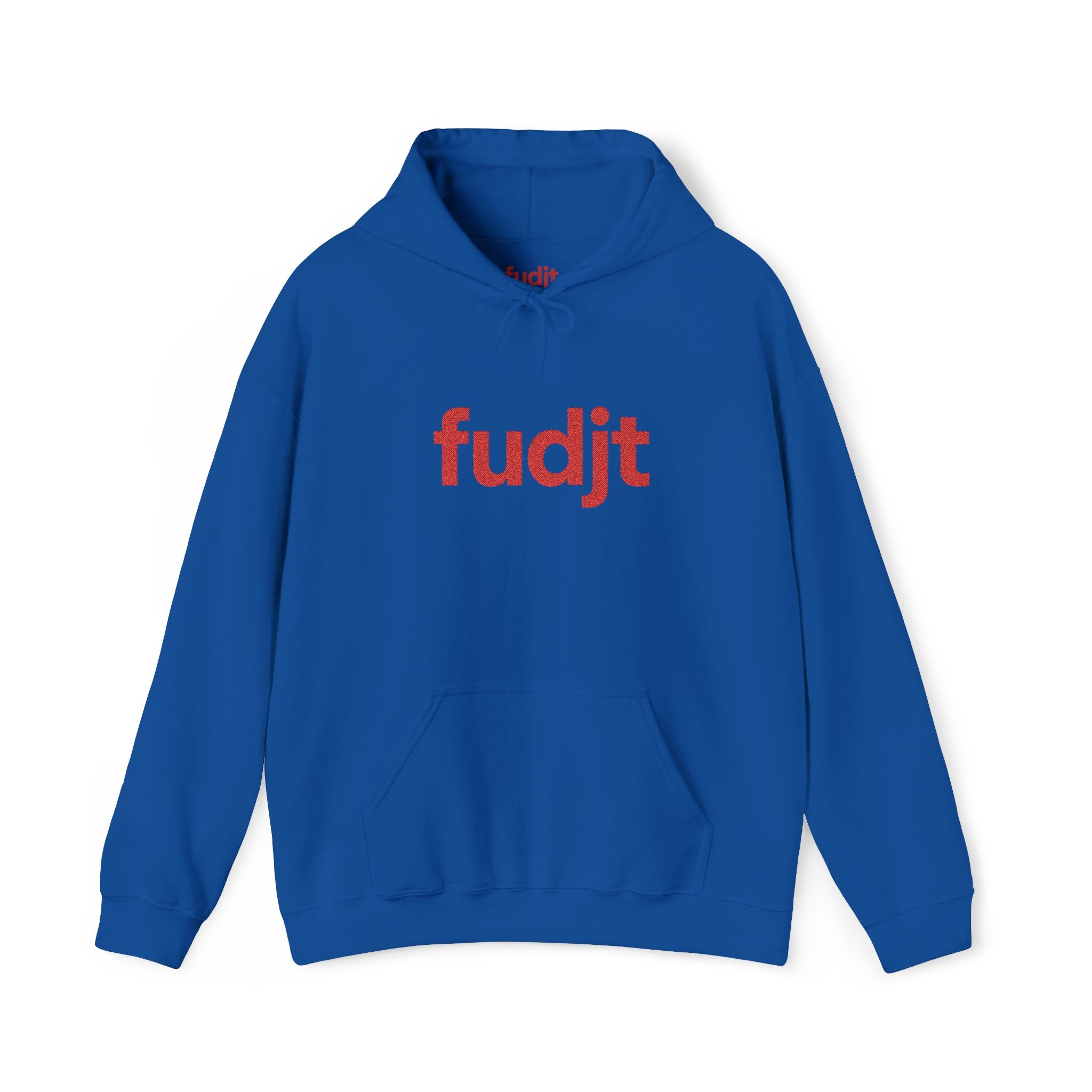 Red fudjt Embroidered Heavy Blend Hooded Sweatshirt | 15 Colors | Stand For Something.