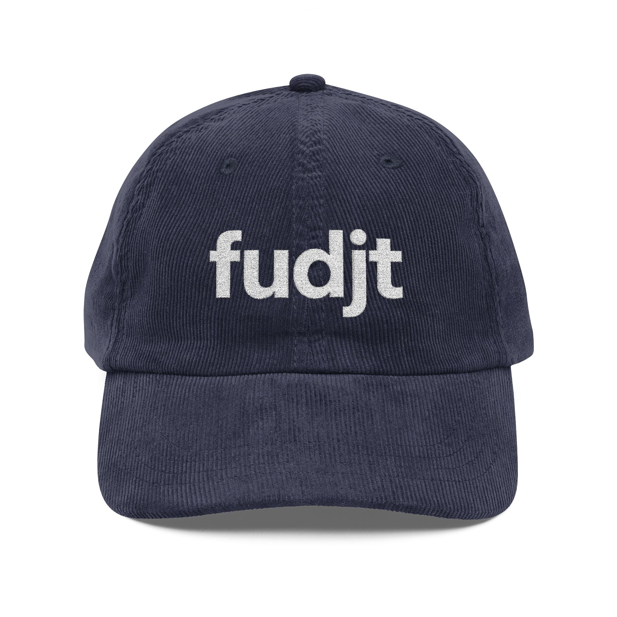 Vintage Corduroy Cap with White fudjt Embroidery | 5 Colors