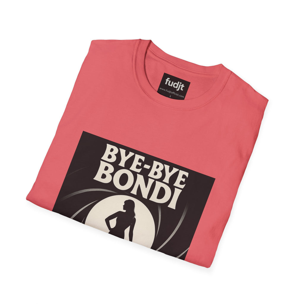 Bye-Bye Bondi | Black Smoke Screen Retro fudjt Tee | 15 Colors