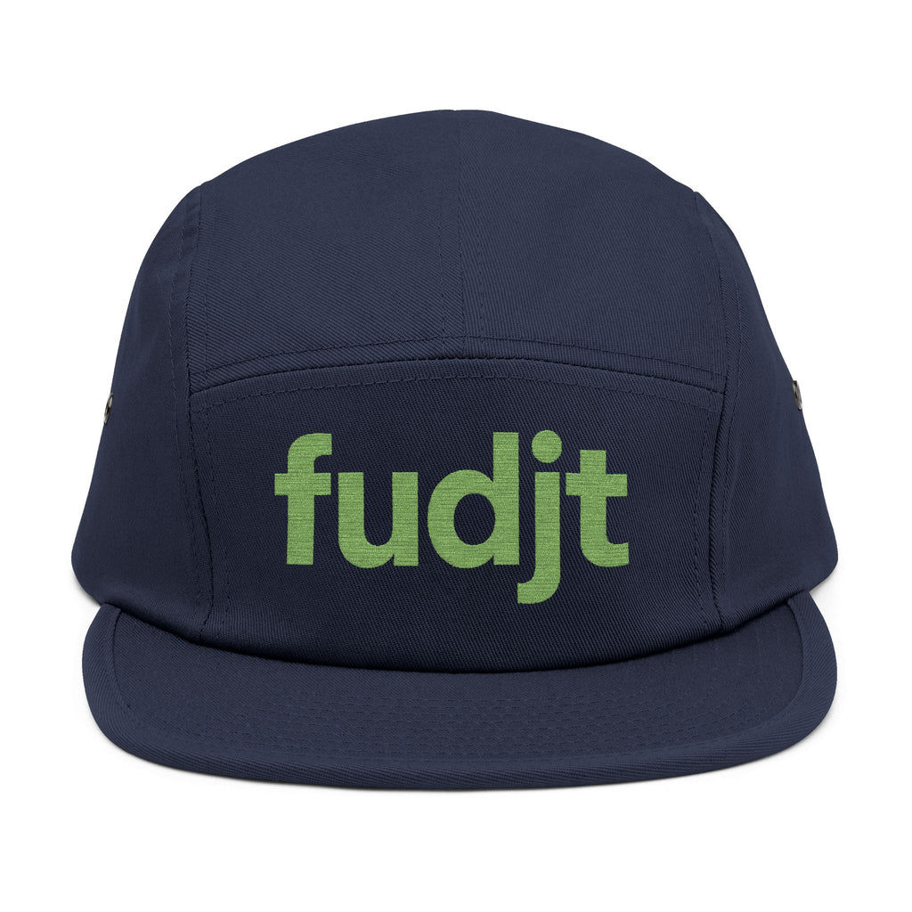 Embroidered 5 Panel Cap - Green fudjt Logo - 7 Colors