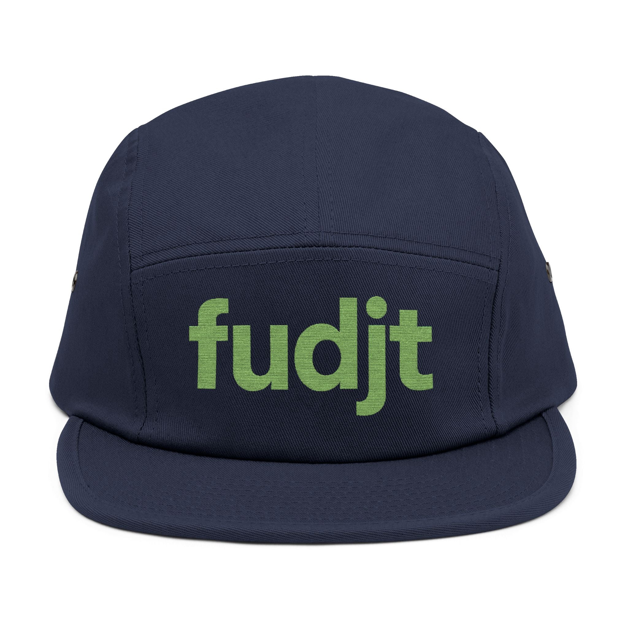 Embroidered 5 Panel Cap - Green fudjt Logo - 7 Colors