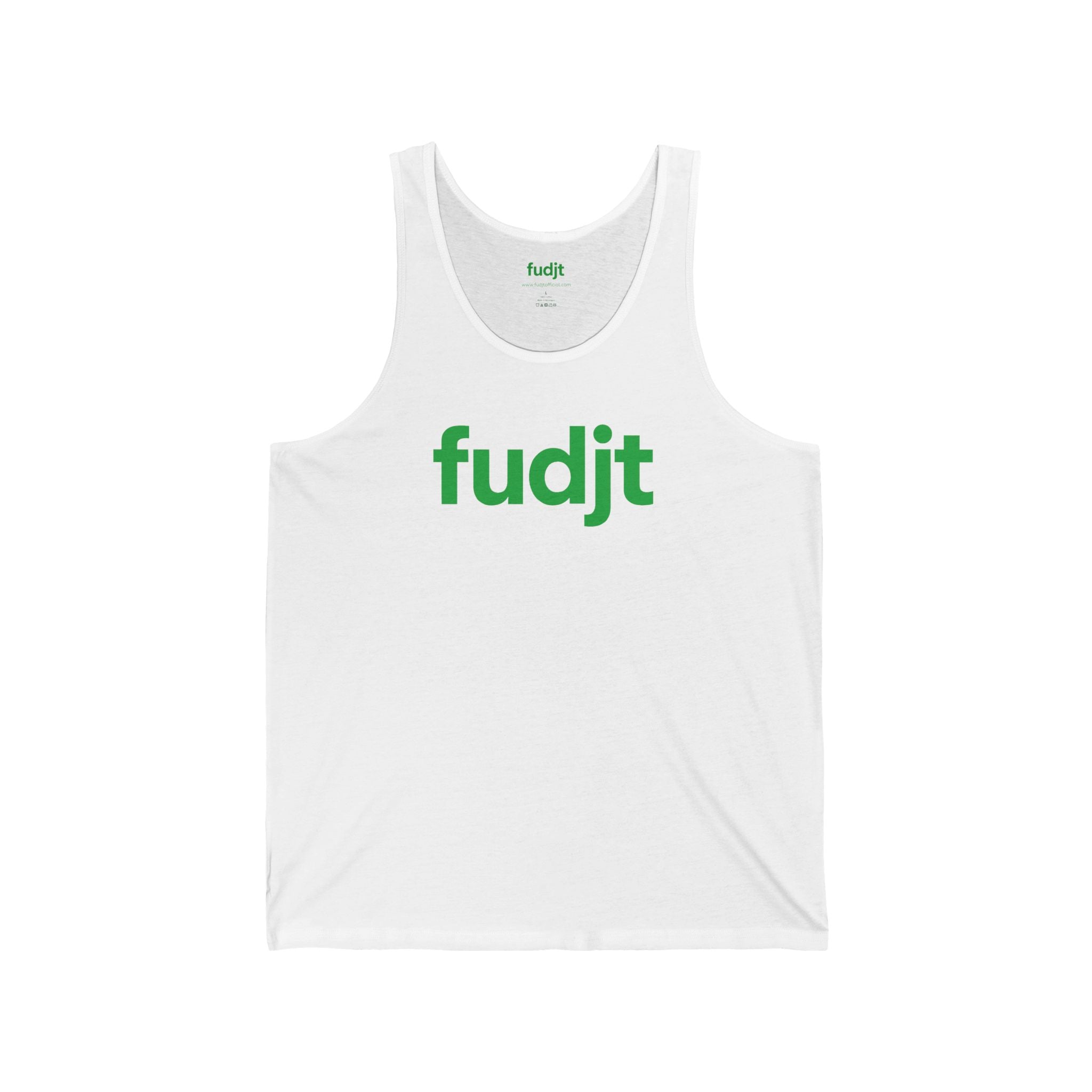 Green fudjt logo - Unisex Jersey Tank | 6 Colors