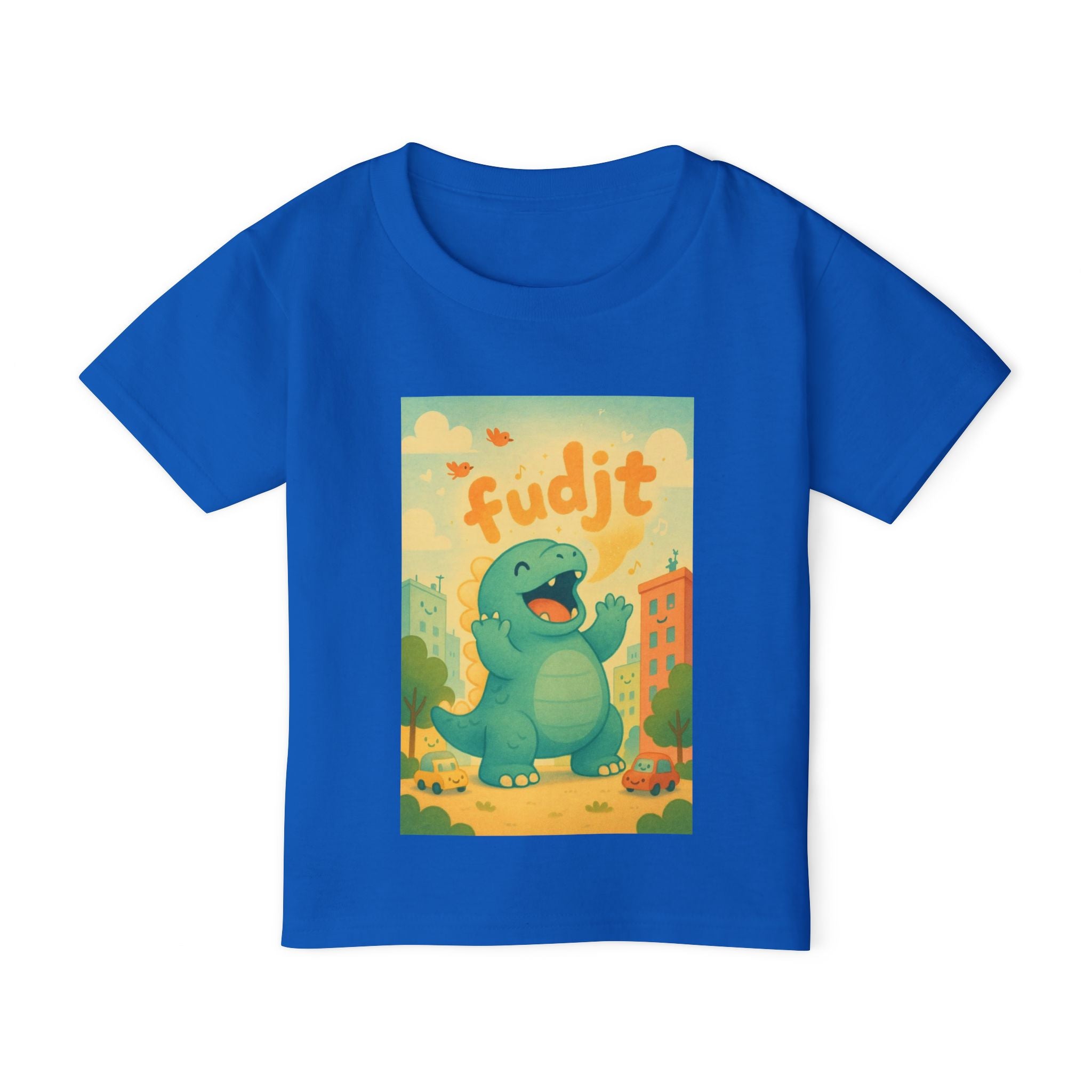 fudjt Toddler Tee with Dino Joy Design | 6 Colors