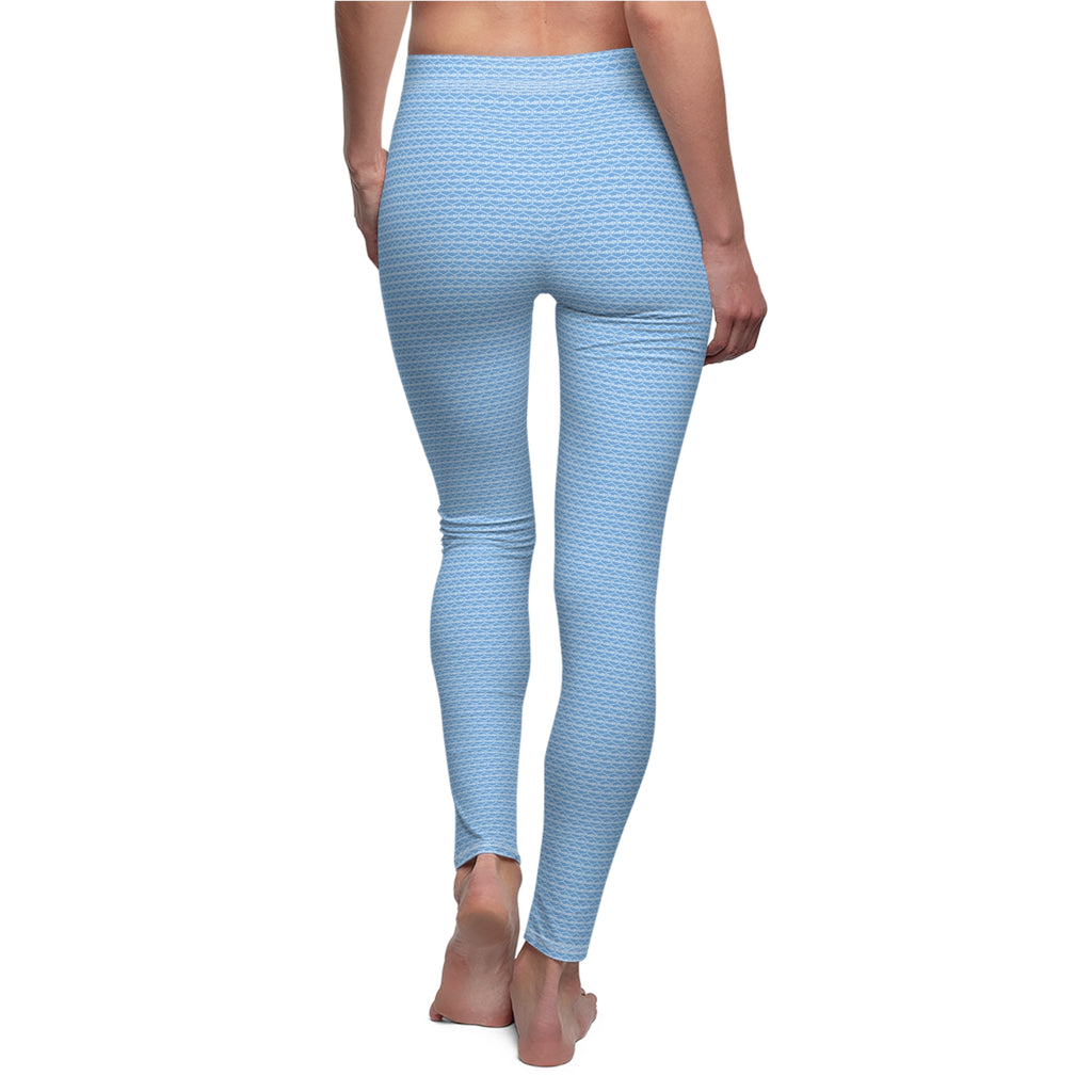 Light Blue fudjt Unbroken Chain .5 Casual Leggings