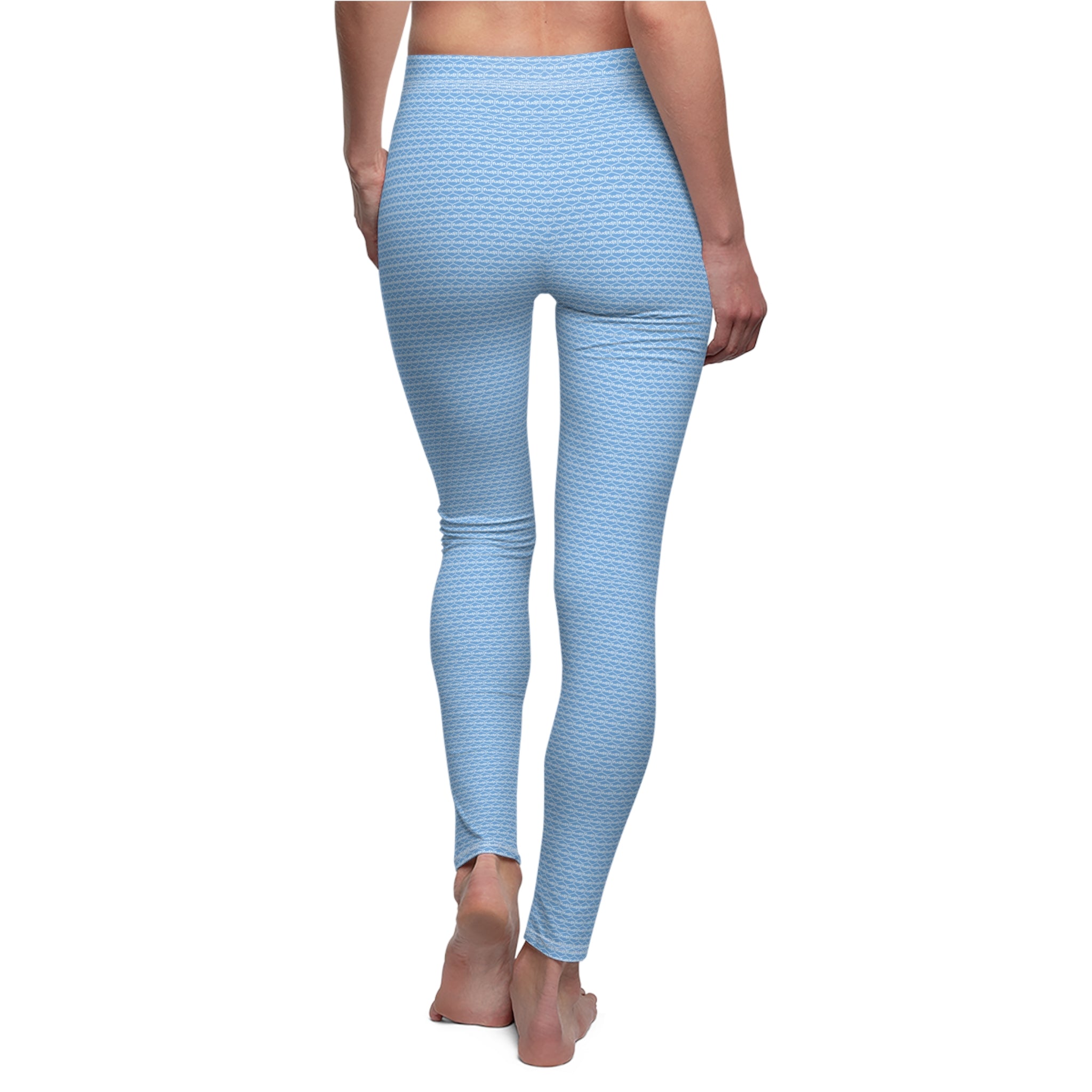 Light Blue fudjt Unbroken Chain .5 Casual Leggings