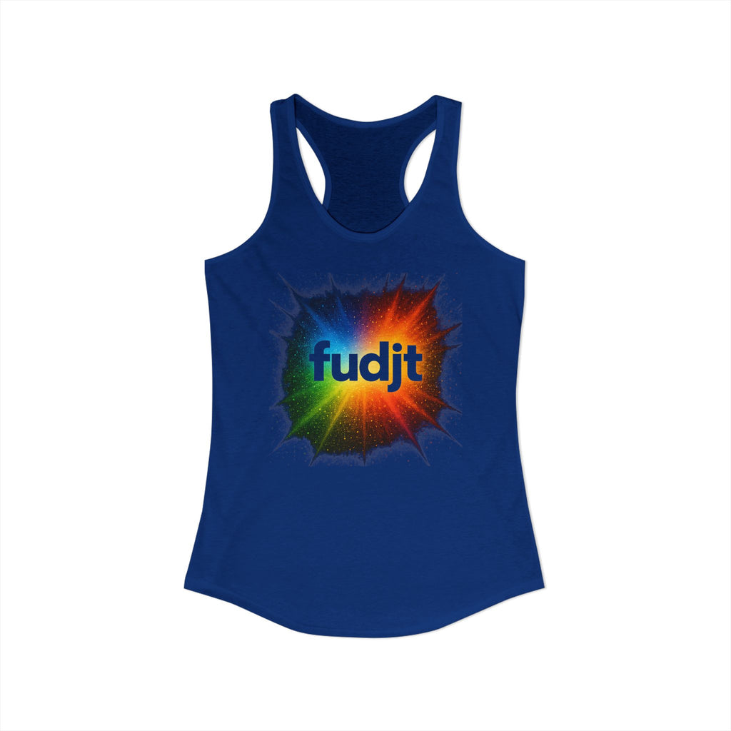 fudjt Burst Of Empowerment Women's Racerback Tank, Relaxed Fit | 5 Colors