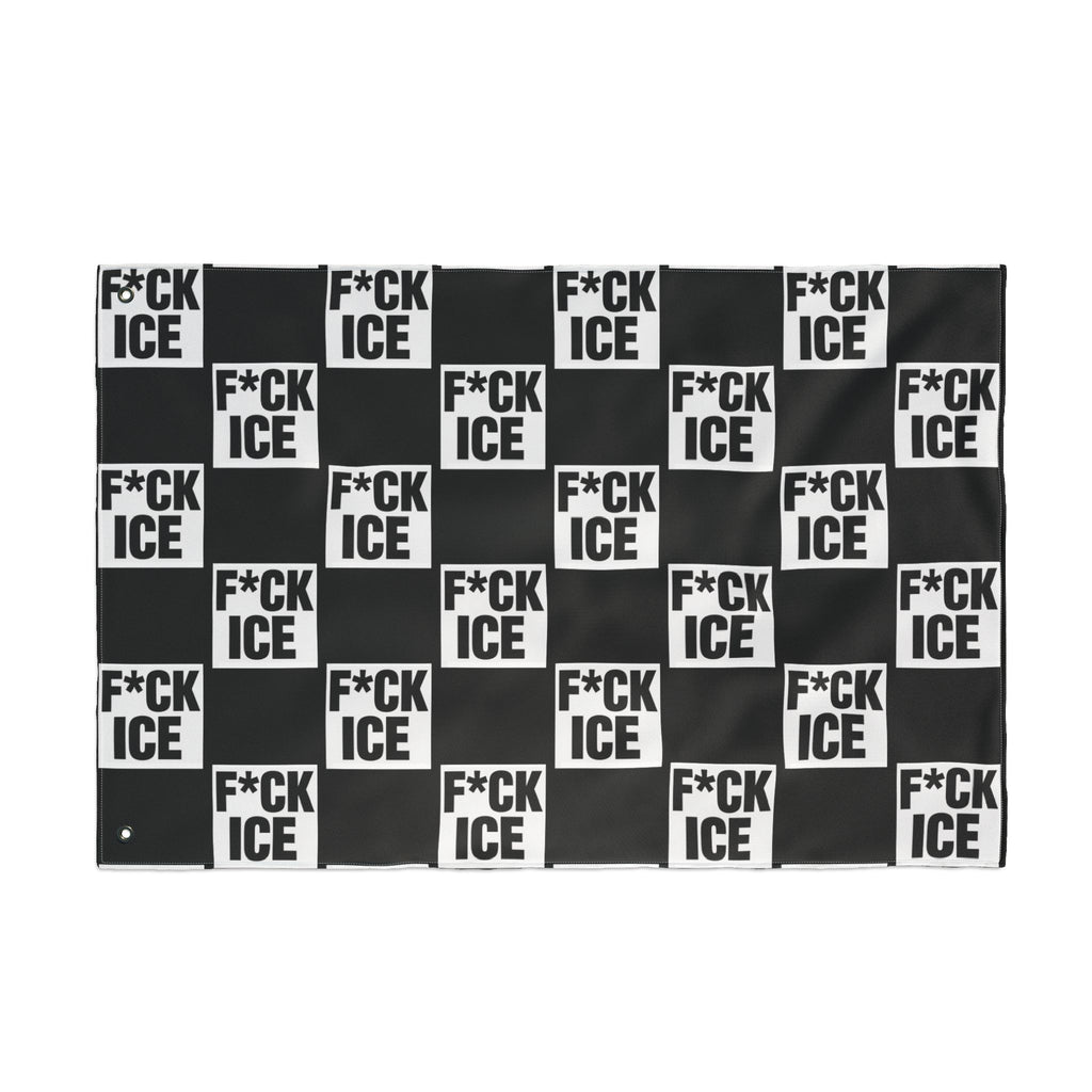 F*CK ICE Protest Flag | Black 24" x 36"