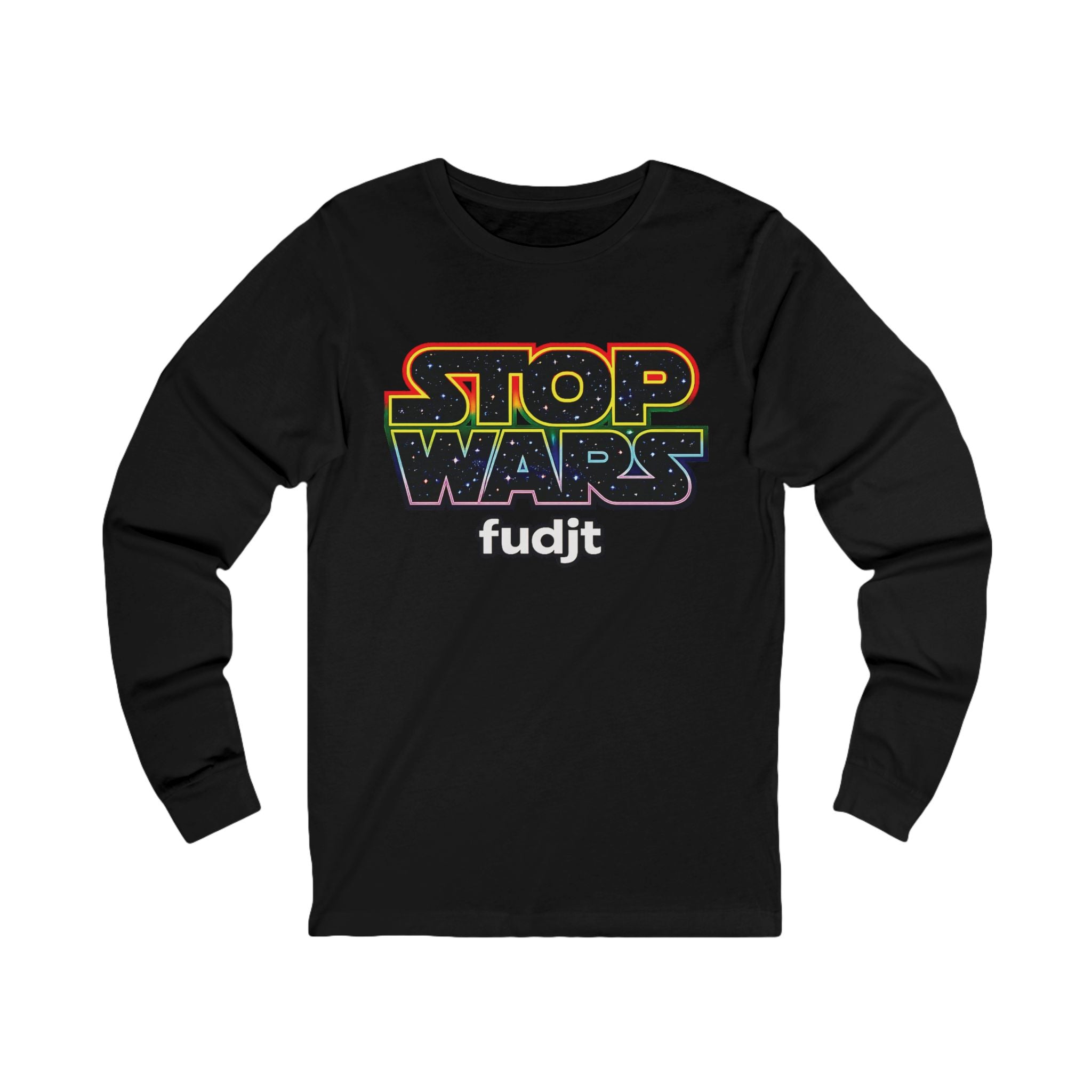 fudjt Stop Wars Long Sleeve Tee | White fudjt | 13 Colors