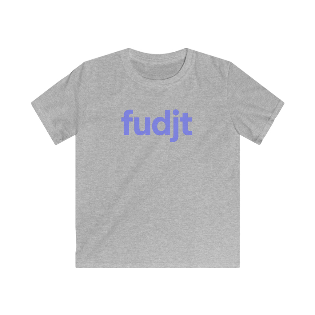 Trendy Kids Cool Light Blue fudjt Logo Tee | 5 Colors