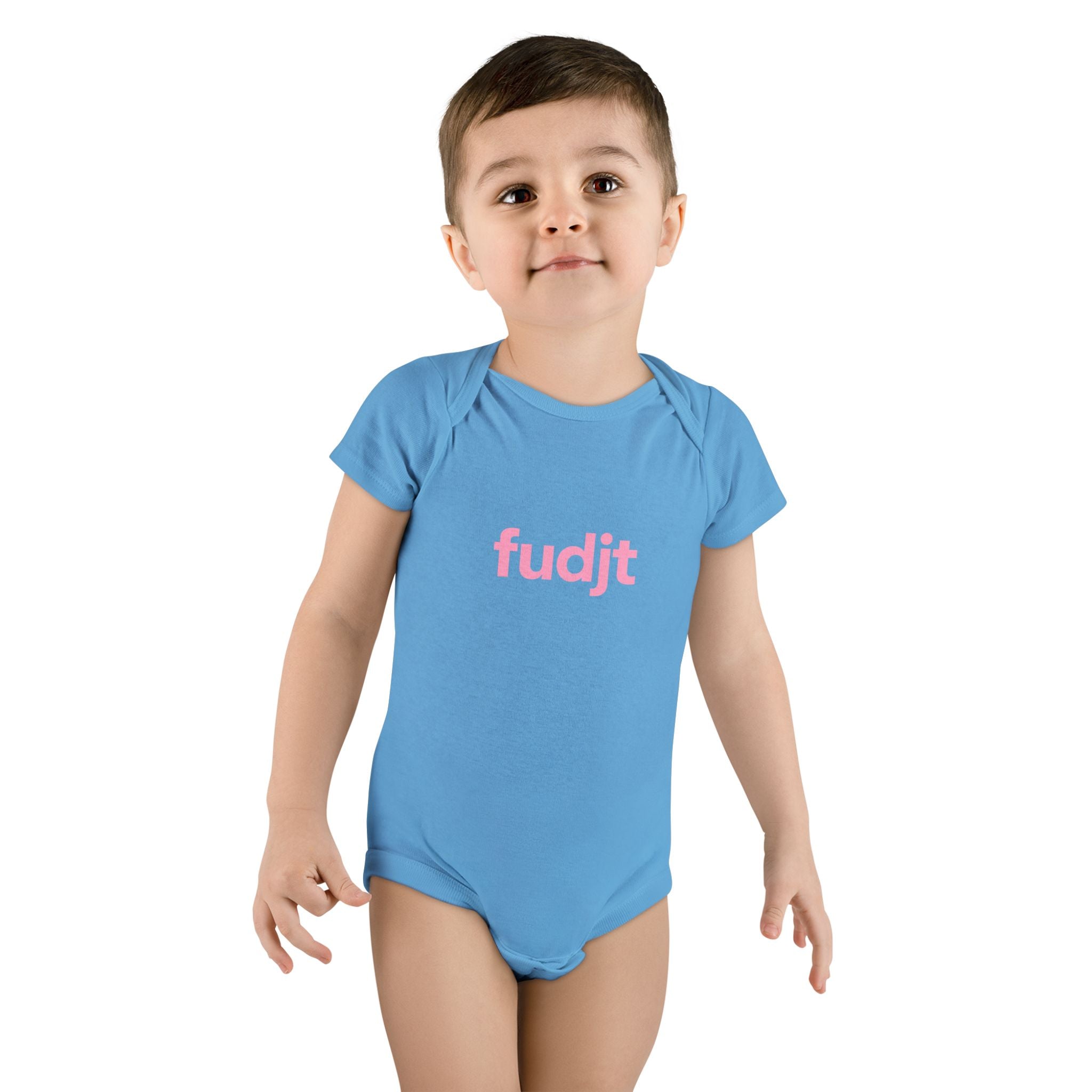 Pink fudjt Logo Baby Onesie | 4 Colors