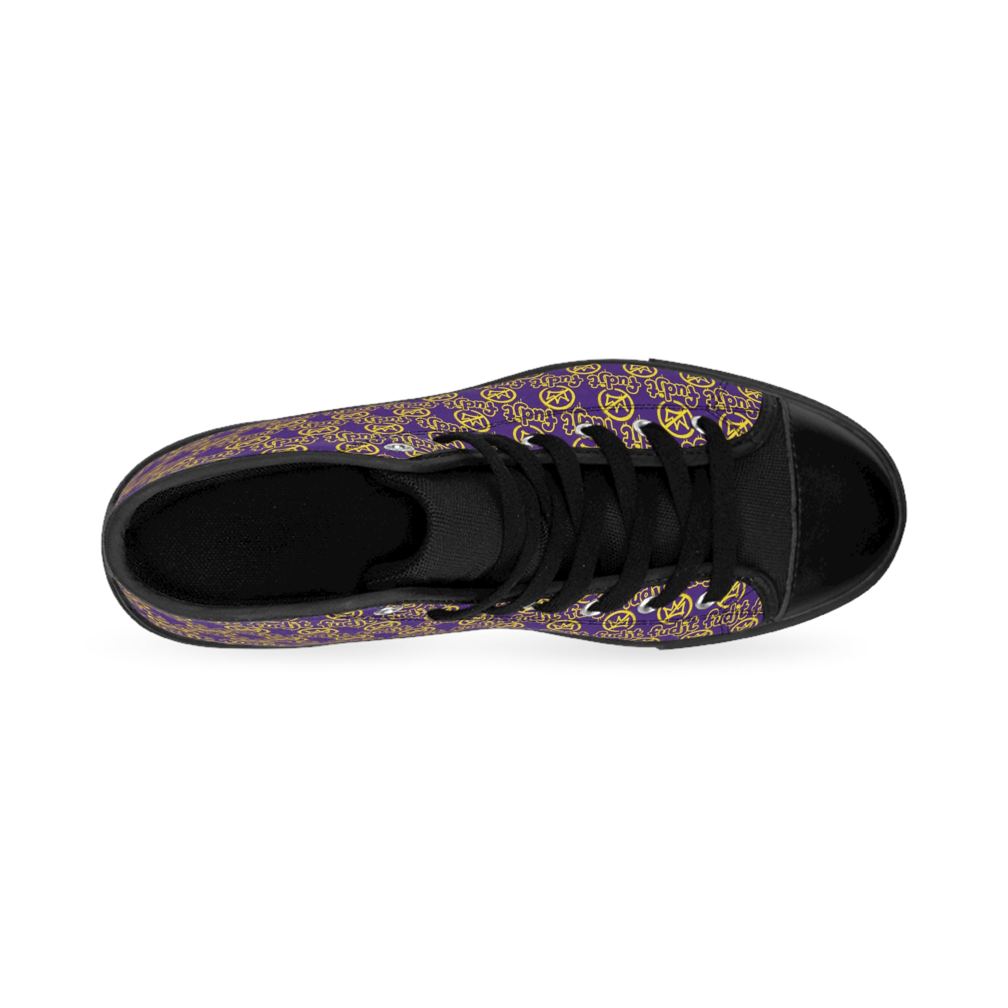 Purple Golden fudjt No Kings Street Style Sneakers | Women & Girls 1 High Top