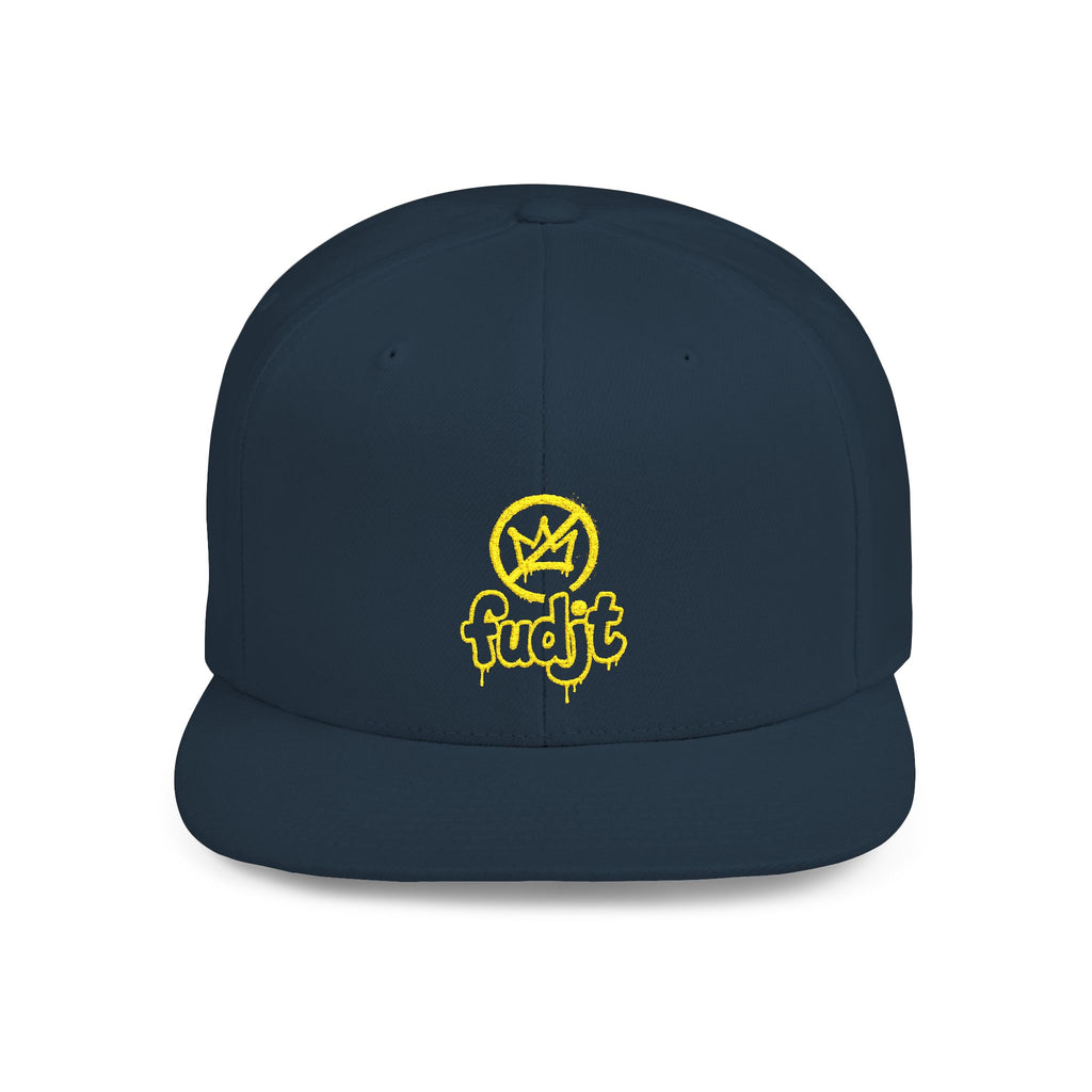 Golden fudjt No Kings Flat Bill Snapback Hat | Embroidered |  14 Colors