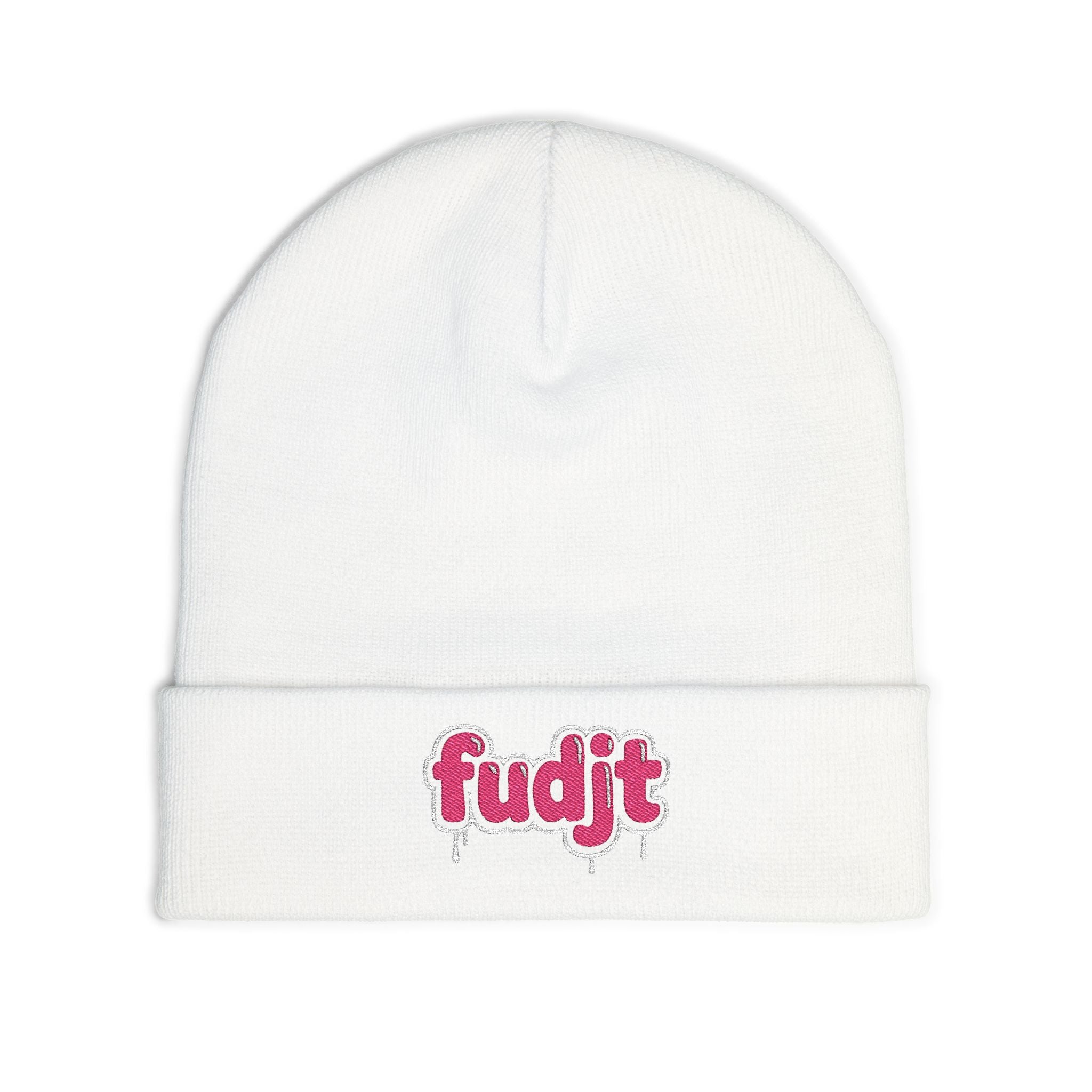 fudjt Knit Beanie | Pink Drip | 5 Colors