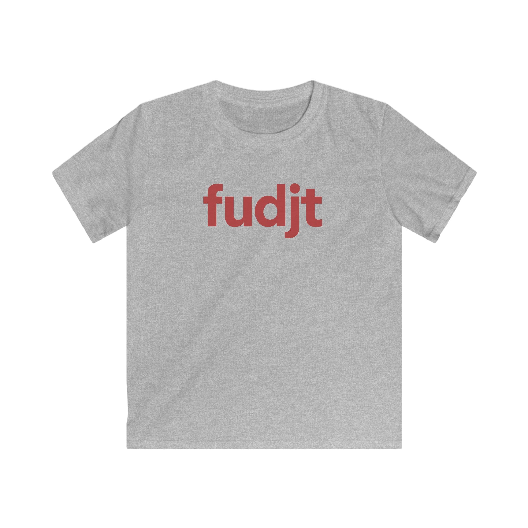 Trendy Kids Cool Red fudjt Logo Tee | 5 Colors