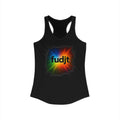 fudjt Burst Of Empowerment Women's Racerback Tank, Relaxed Fit | 5 Colors