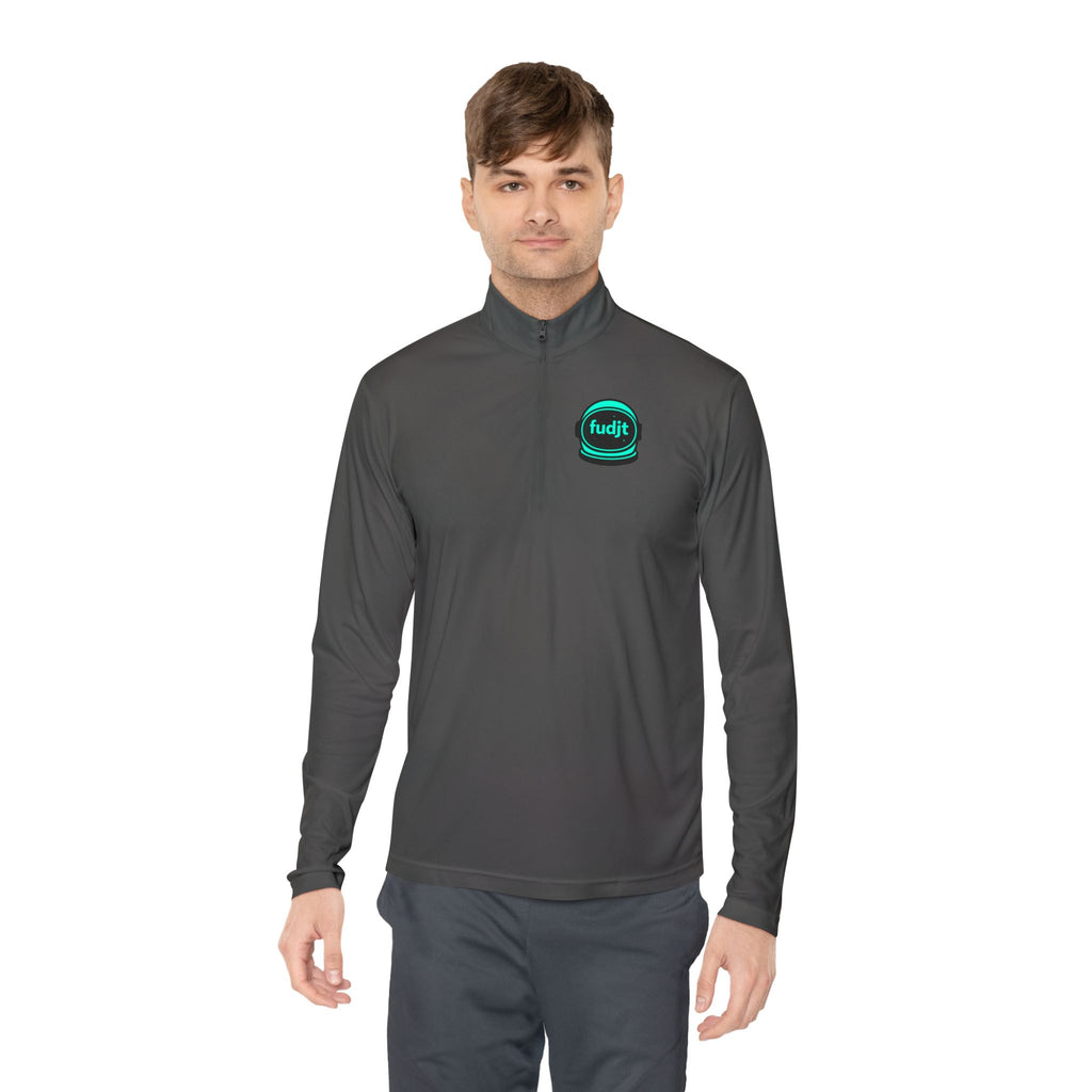 Quarter-Zip Performance Pullover | Green Space fudjt | Bold Backside | 6 Colors
