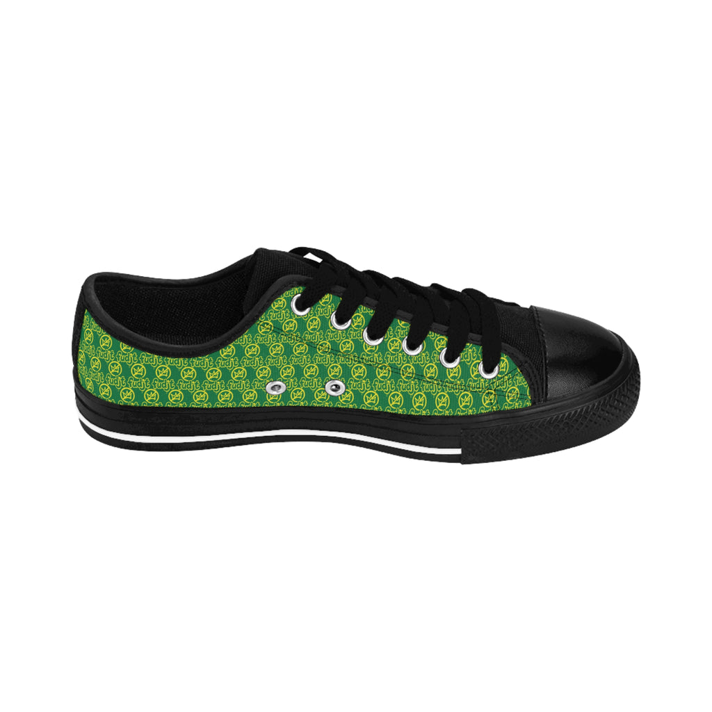 Dark Green Golden fudjt No Kings Street Style Sneakers | Women & Girls All Over .5 Low Top