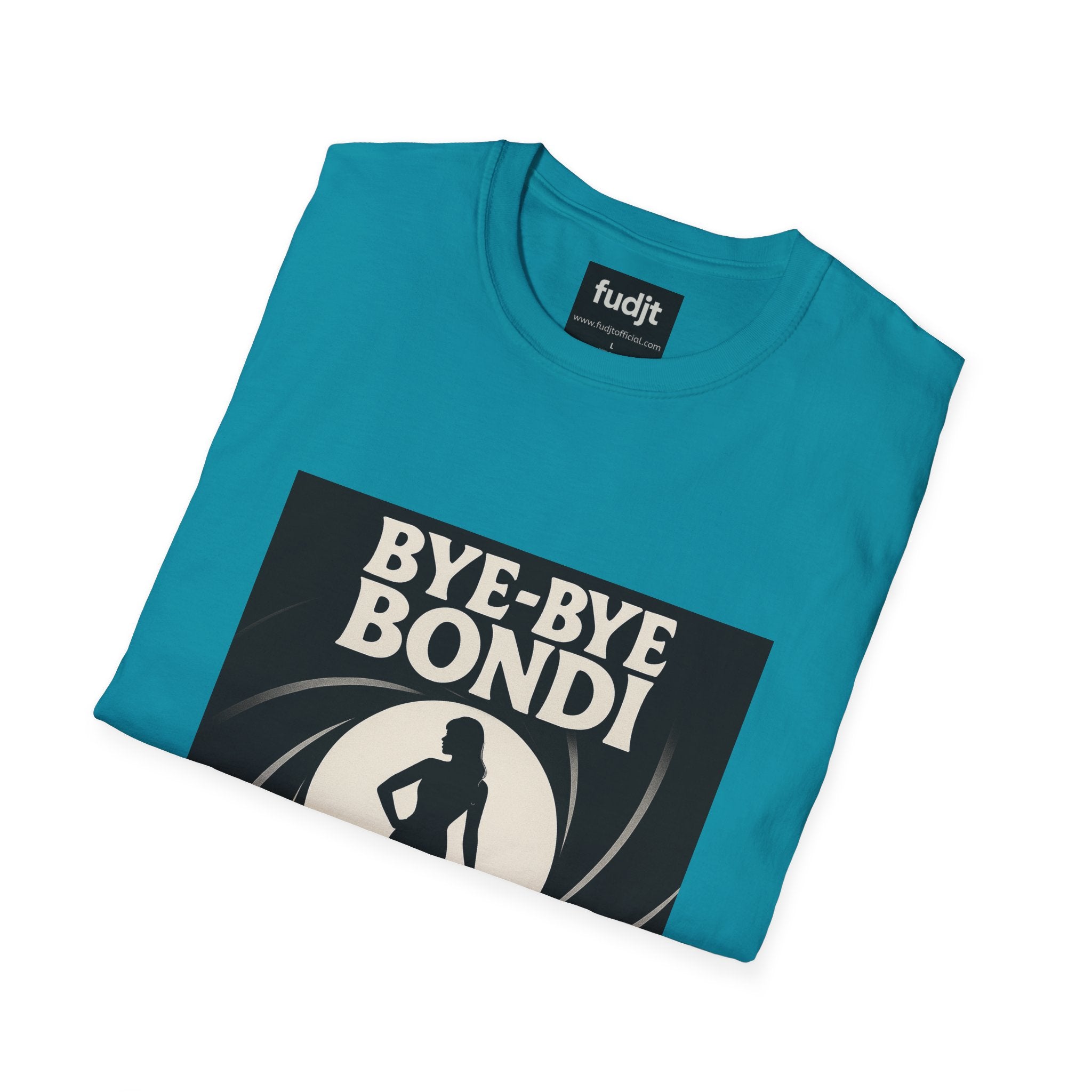 Bye-Bye Bondi | Black Smoke Screen Retro fudjt Tee | 15 Colors